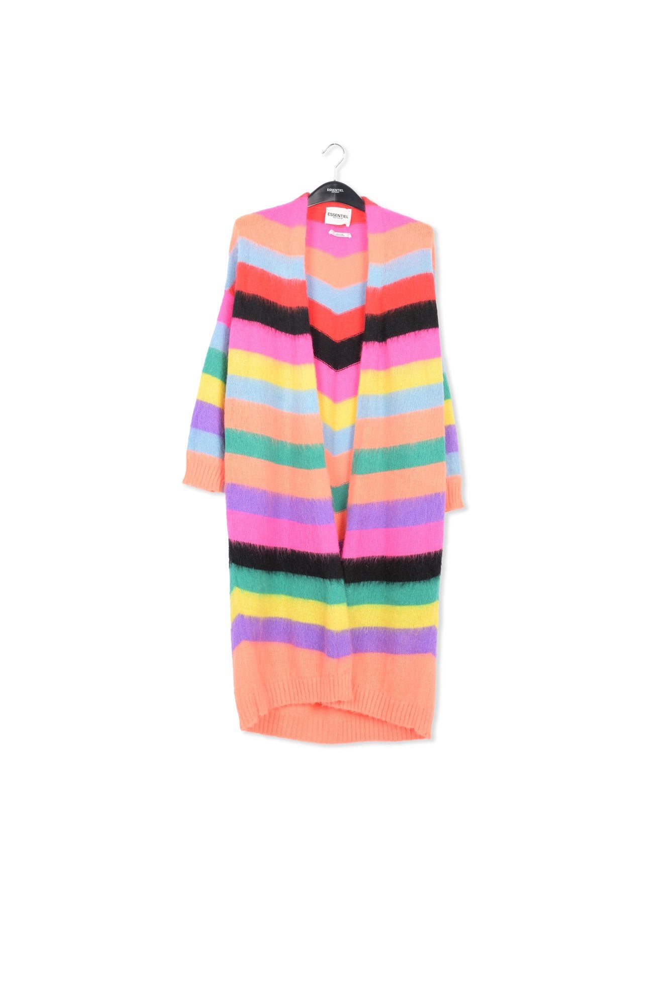 Multicolor striped midi-length cardigan RE—SSENTIEL | Essentiel second hand