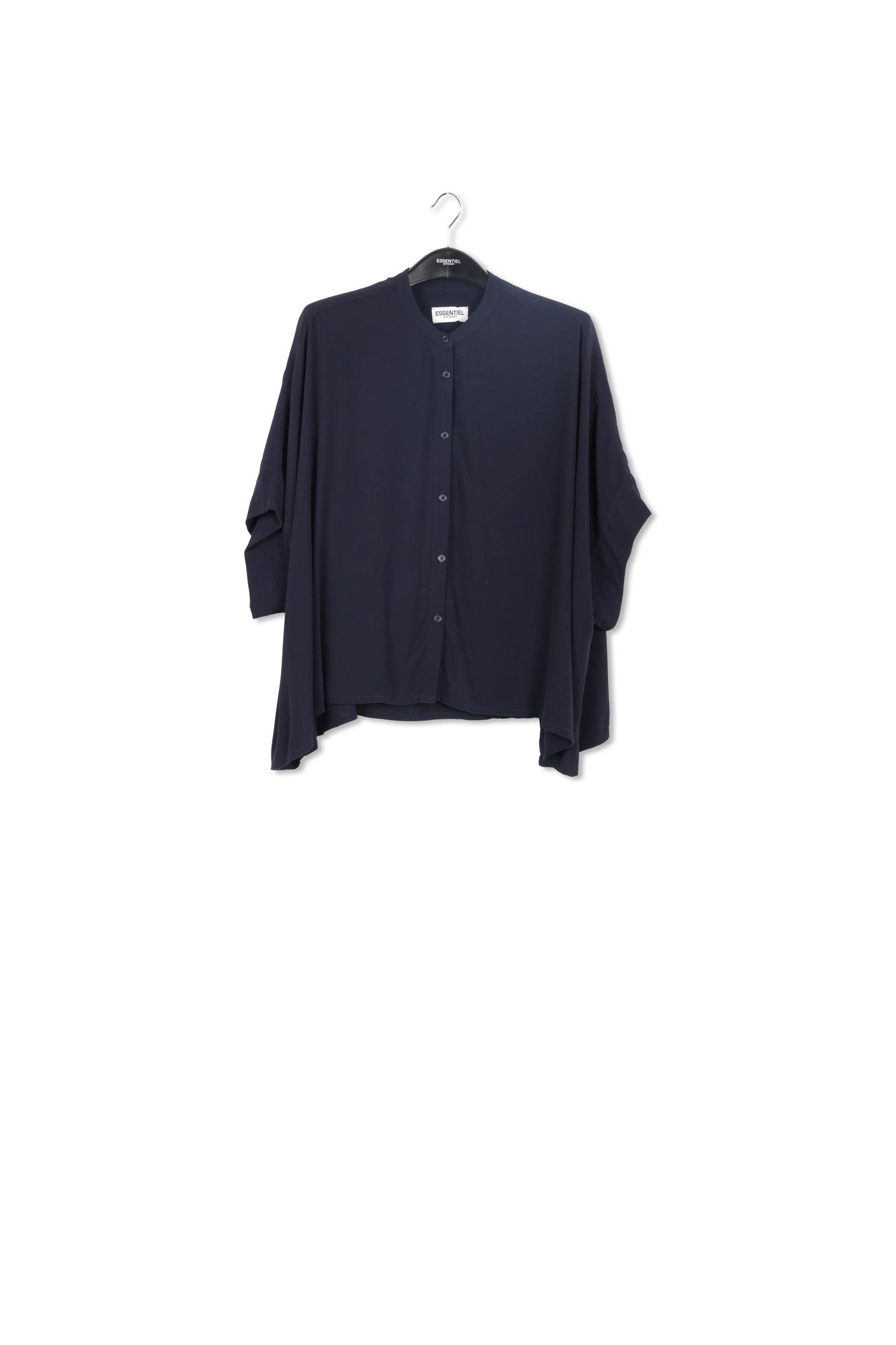 Donkerblauwe oversized top RE—SSENTIEL | Essentiel second hand