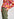 Coral floral-print silk shirt Faume - seconde main