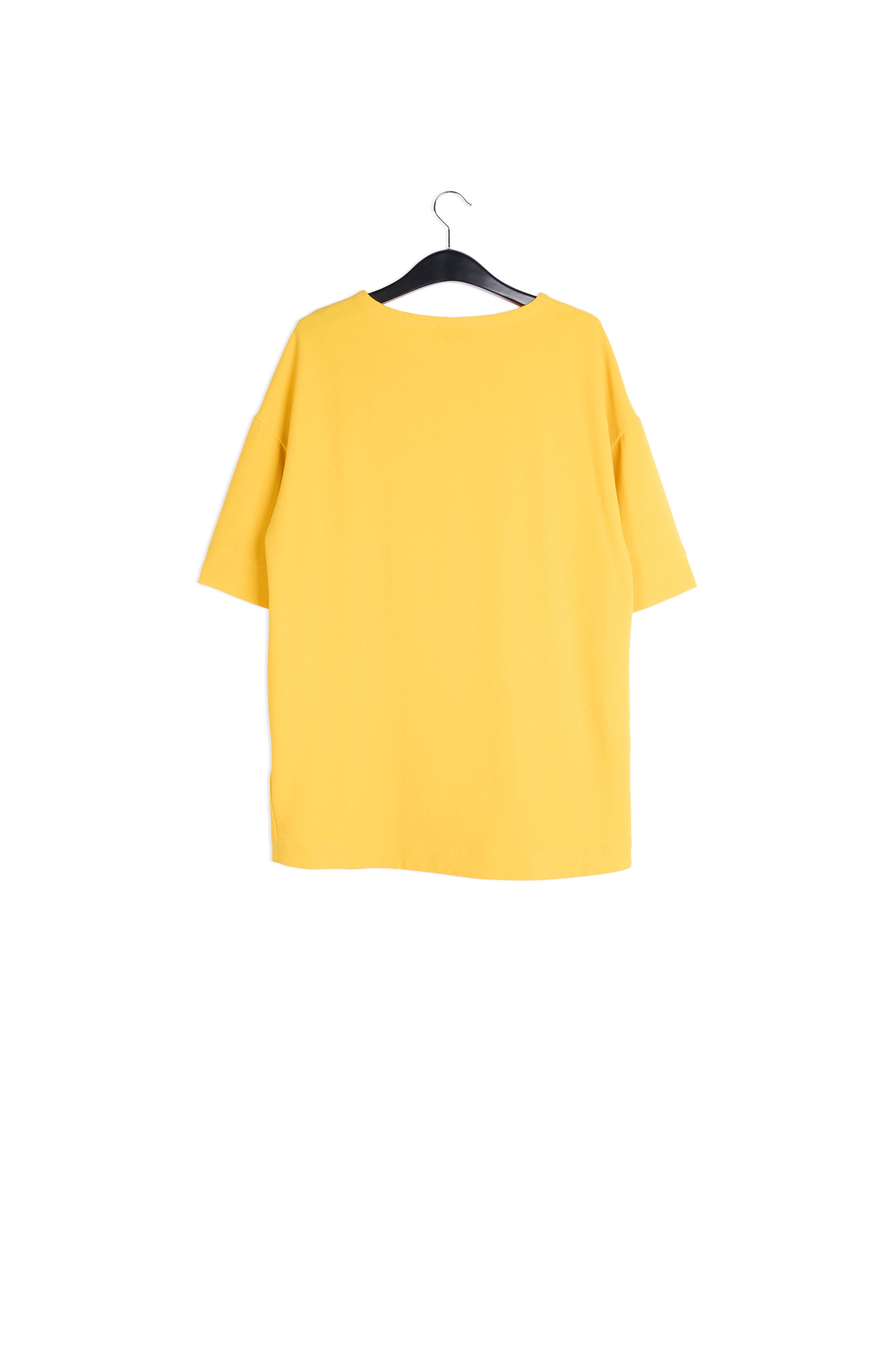 Yellow straight cut mini dress RE—SSENTIEL | Essentiel second hand
