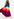 Multicolor halter neck maxi dress with gradient effect Faume - seconde main