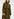 Khaki leopard-print midi-length dress Faume - seconde main