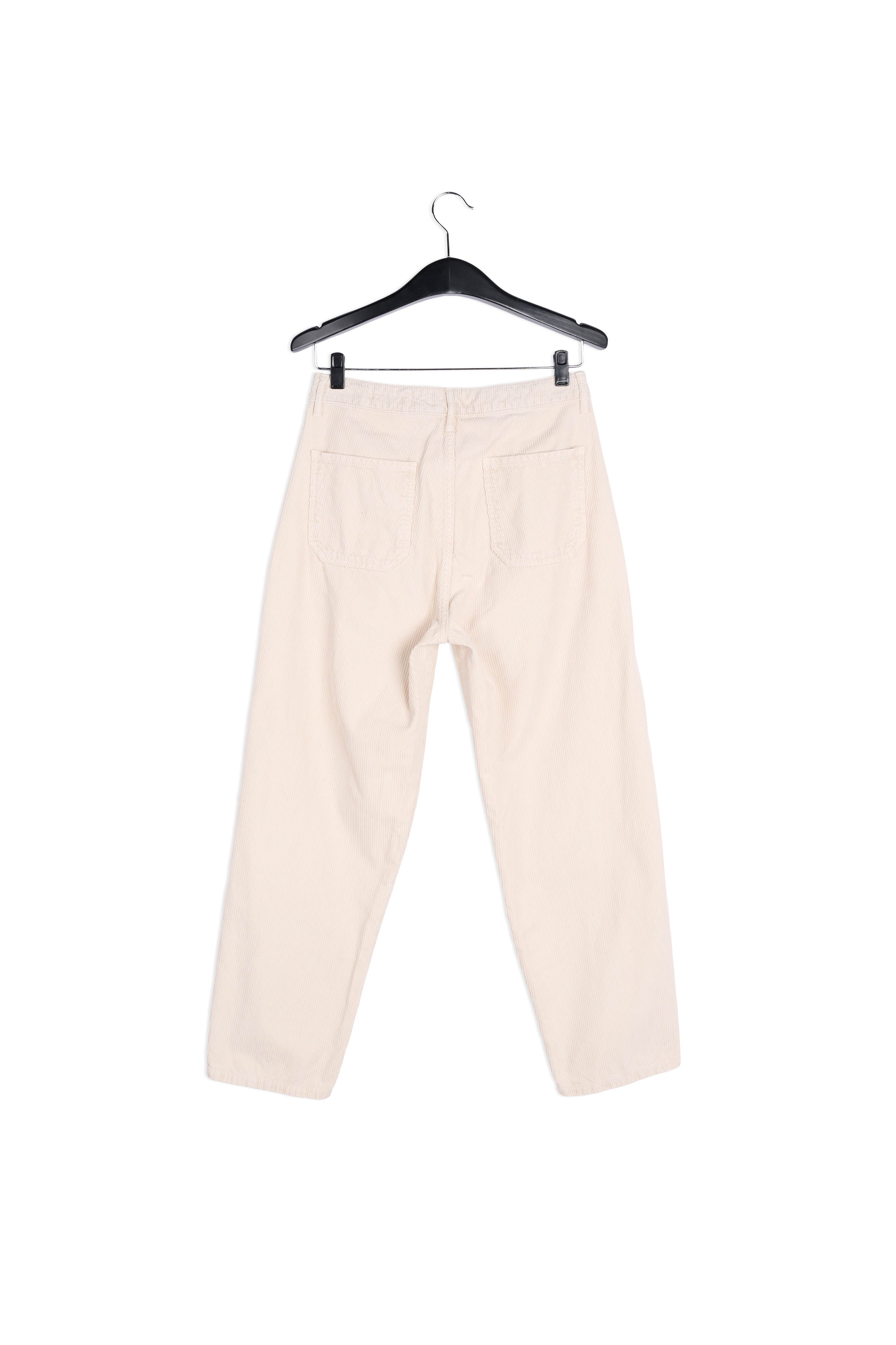 Pantalon en velours côtelé de coton beige RE—SSENTIEL | Essentiel second hand