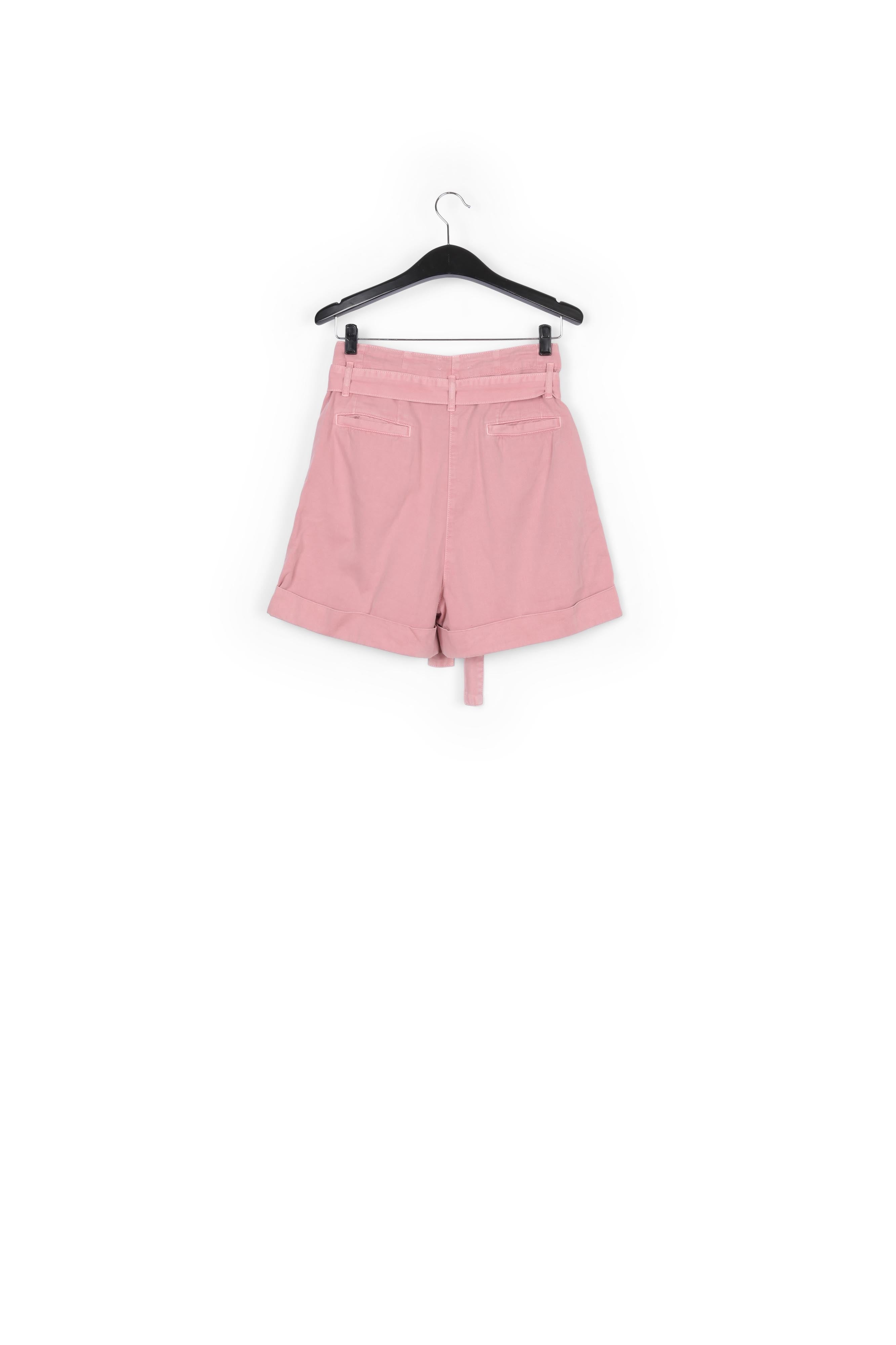 Short en jean vieux rose avec ceinture RE—SSENTIEL | Essentiel second hand