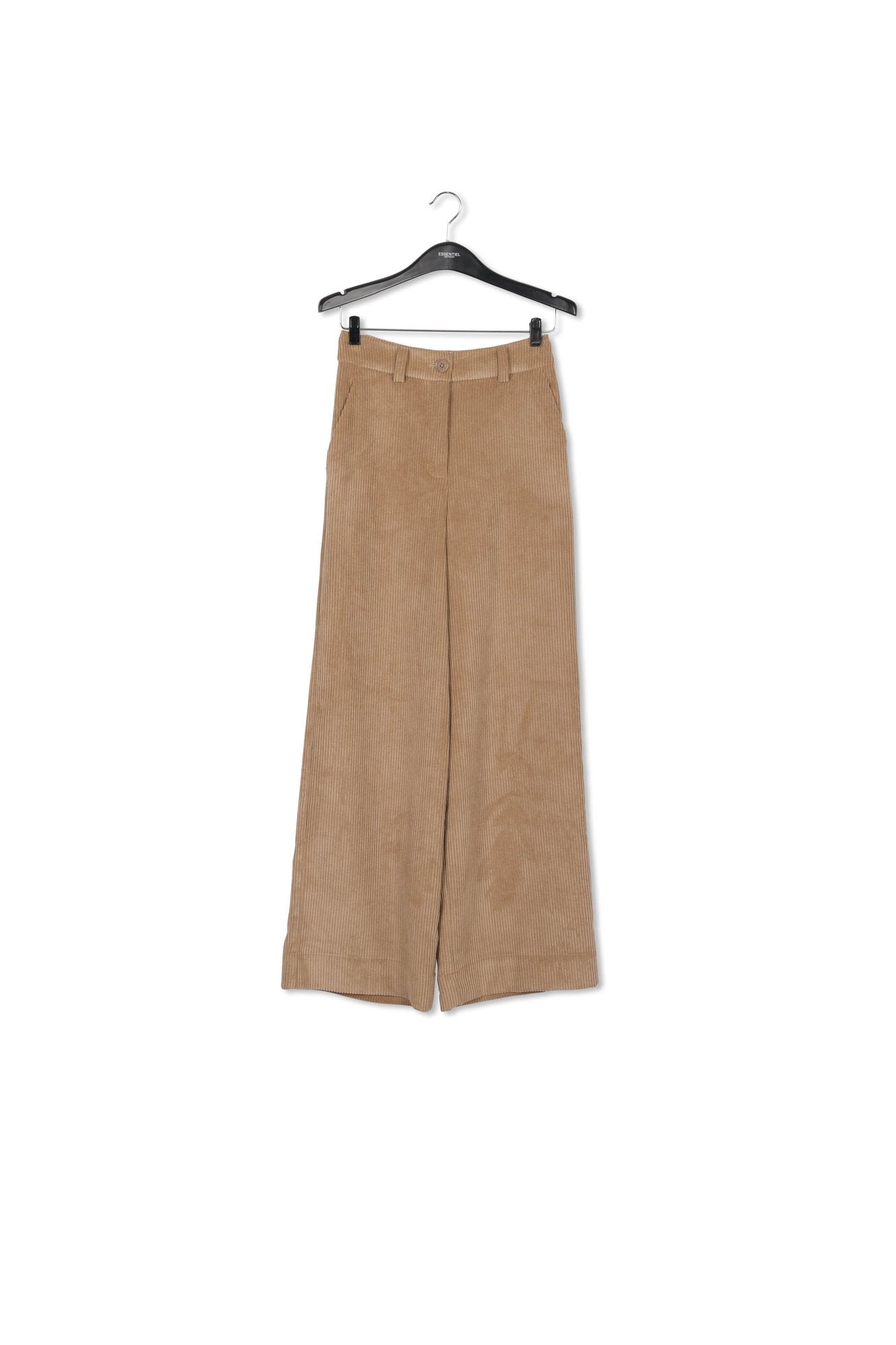 Camel corduroy wide-leg pants RE—SSENTIEL | Essentiel second hand