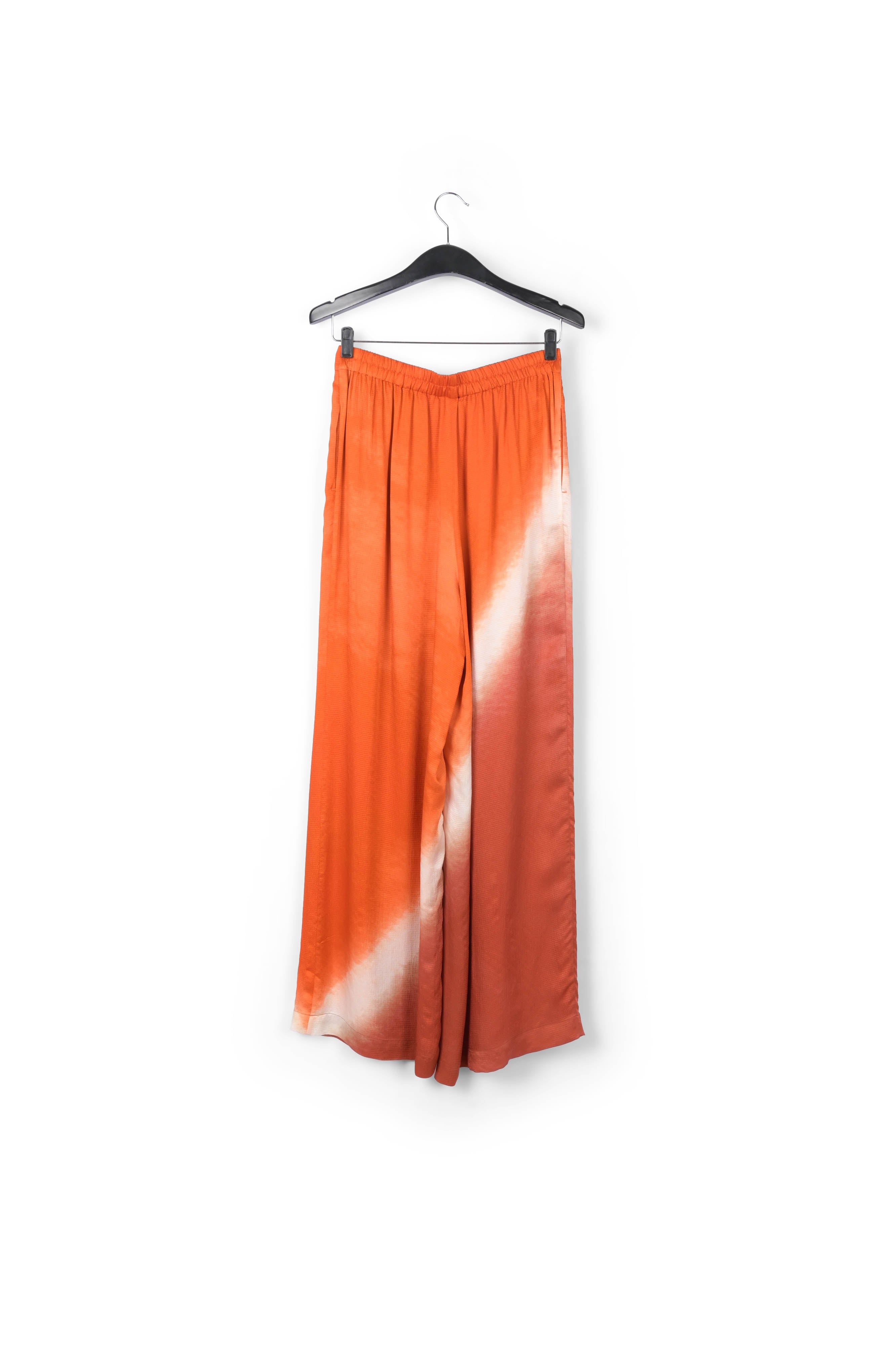 Orange wide-leg tie-dye pants RE—SSENTIEL | Essentiel second hand