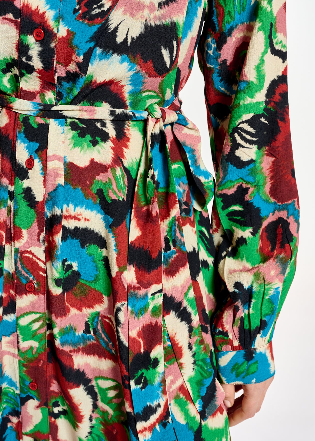 Robe chemise multicolore à  imprimé fleuri RE—SSENTIEL | Essentiel second hand