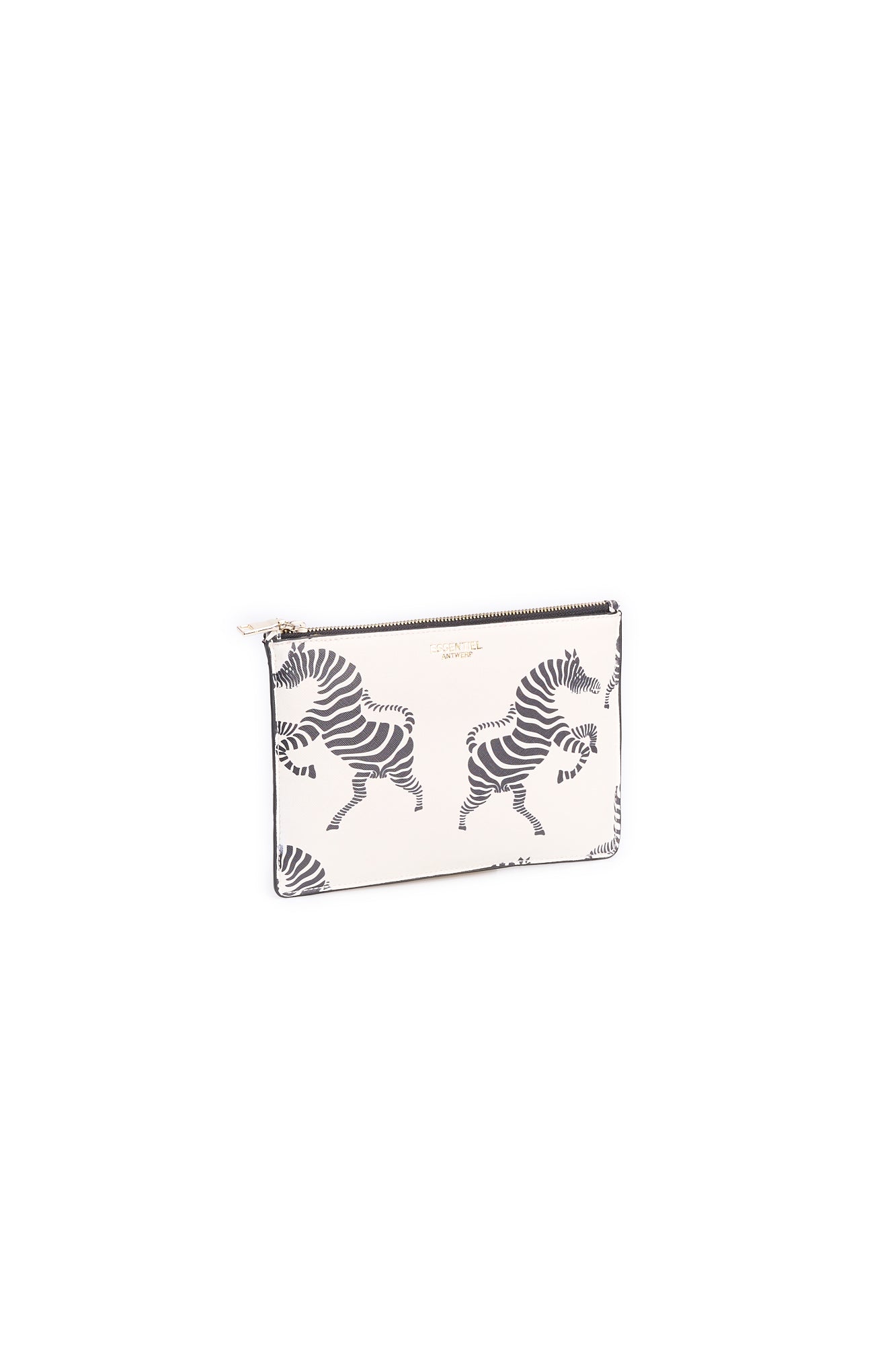 White pouch with zebra print RE—SSENTIEL | Essentiel second hand