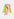 Yellow mini skirt with pink taffeta bow Faume - seconde main