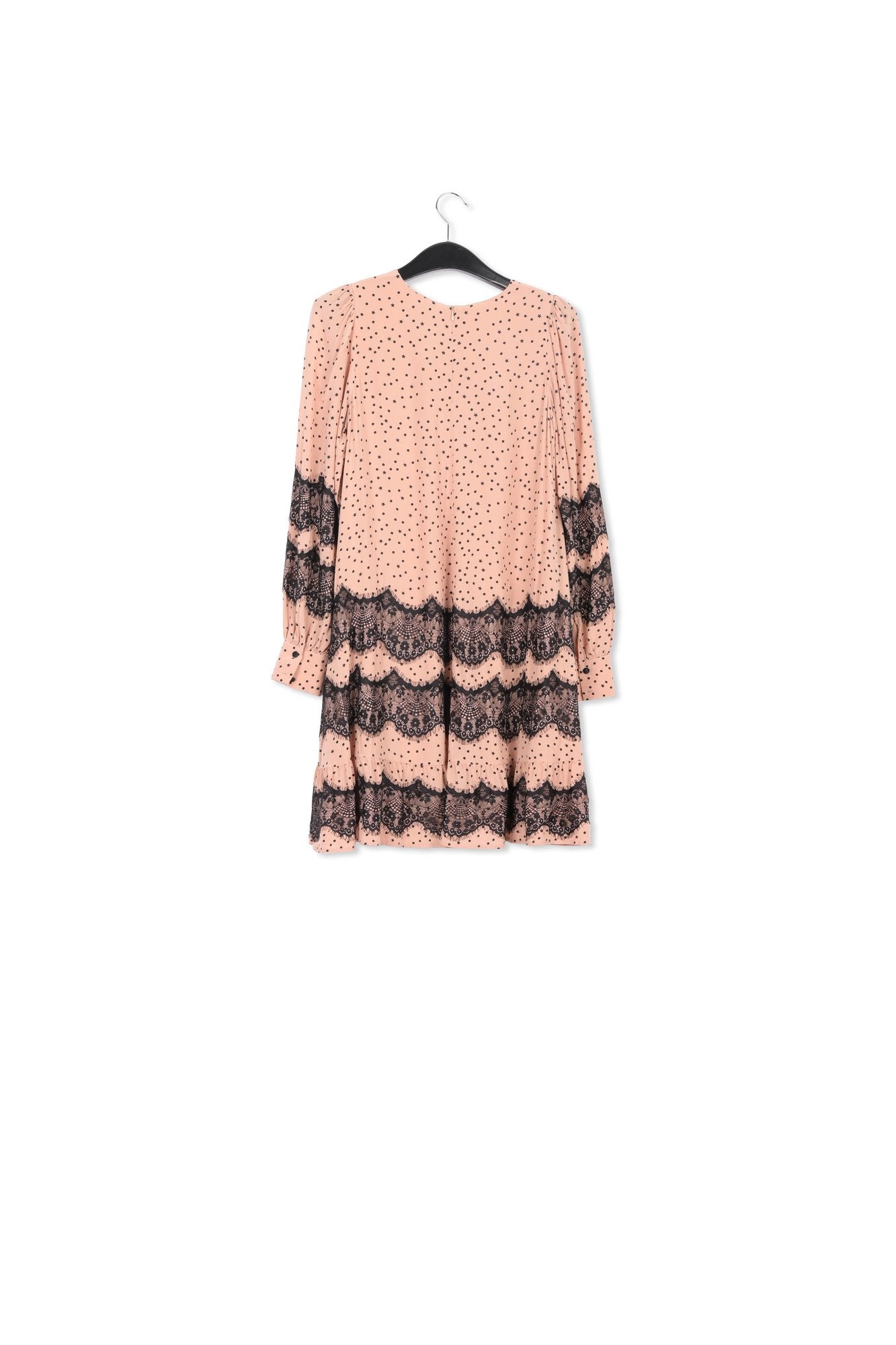 Peach lace-trimmed mini dress RE—SSENTIEL | Essentiel second hand