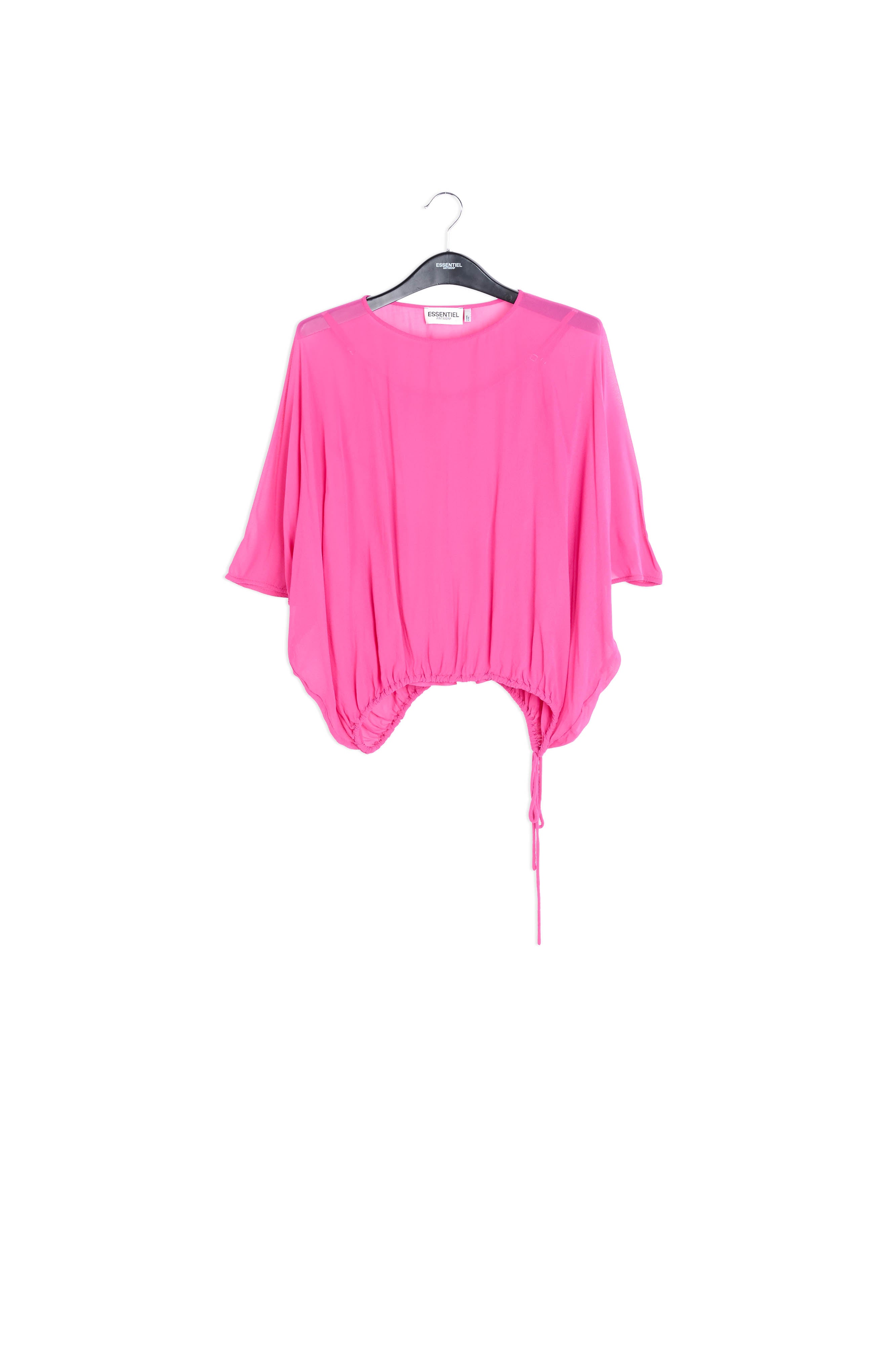 Roze doorschijnende top RE—SSENTIEL | Essentiel second hand