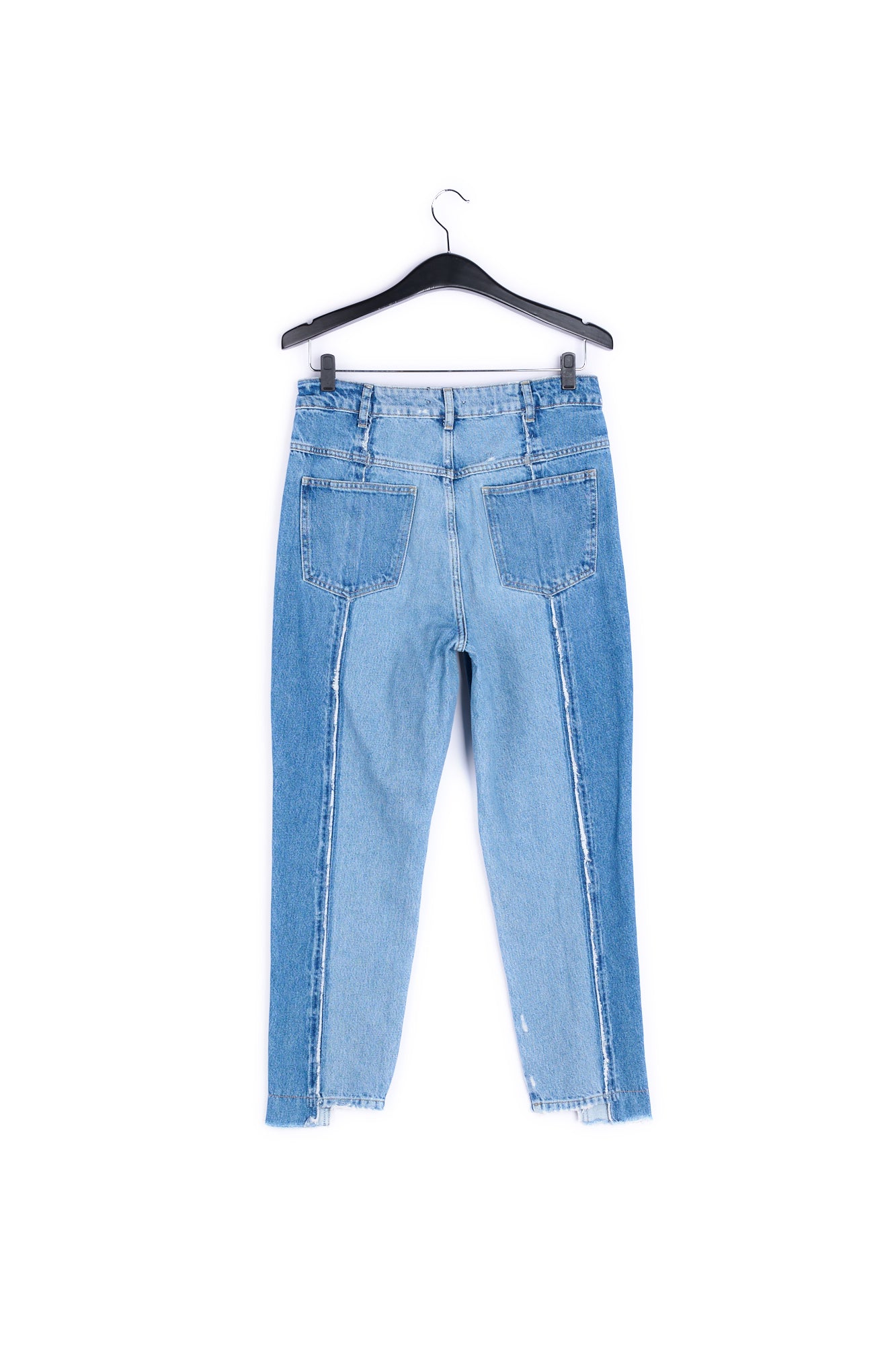 Two-tone frayed boyfriend jeans RE—SSENTIEL | Essentiel second hand