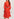 Red polka dot ruffled midi dress Faume - seconde main