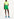 Short treillis en denim vert Faume - seconde main