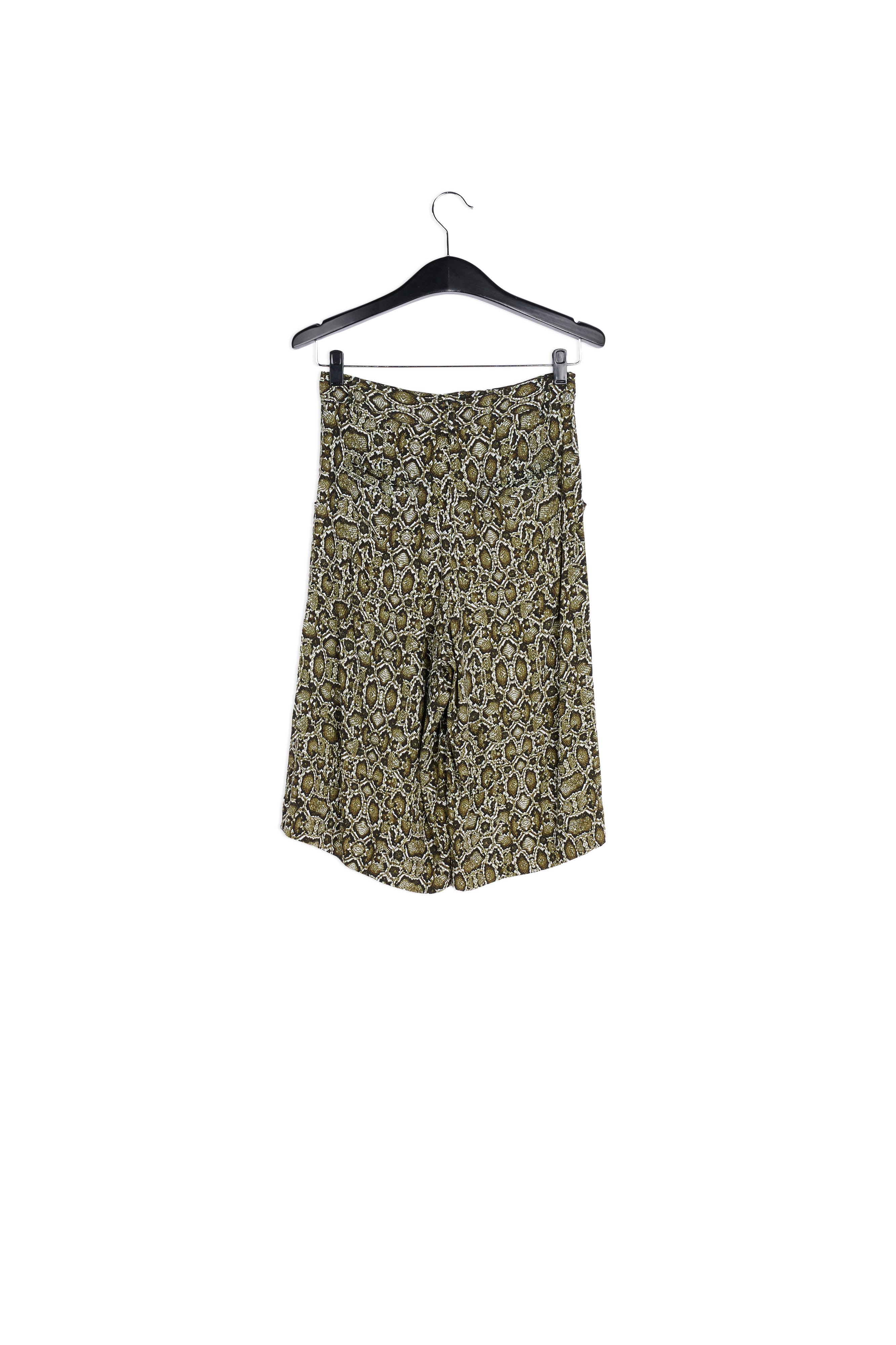 Short long vert kaki à imprimé serpent RE—SSENTIEL | Essentiel second hand