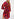 Black, orange and purple abstract-print maxi dress Faume - seconde main