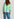 Veste transparente à fleurs vert fluo et bleu Faume - seconde main