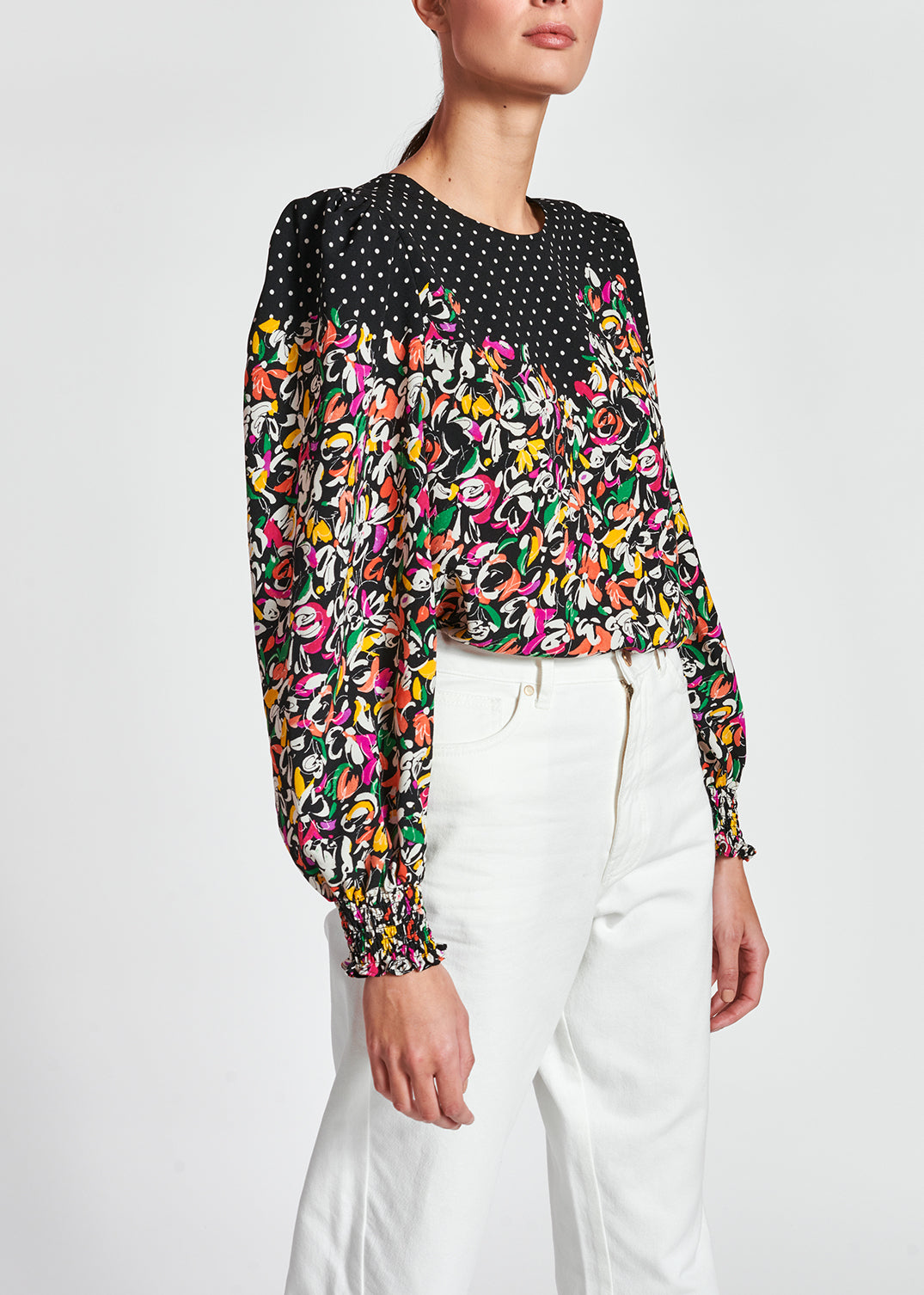 Top à imprimés fleurs et pois RE—SSENTIEL | Essentiel second hand