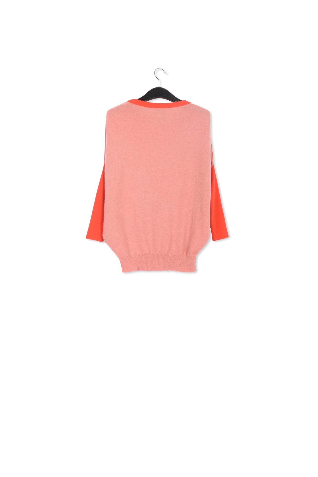 Red and pink merino-cashmere knit sweater RE—SSENTIEL | Essentiel second hand