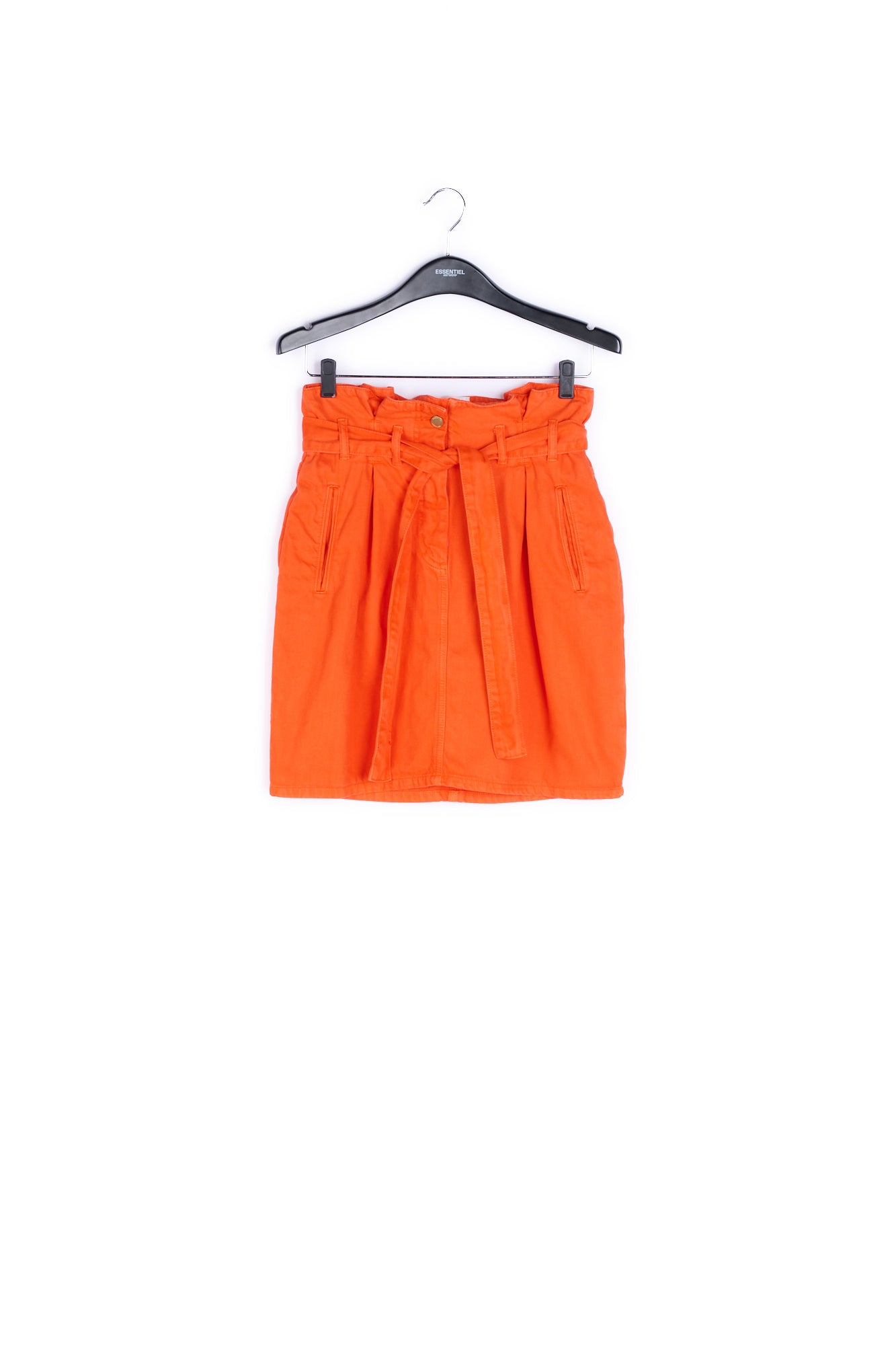 Orange high-waisted mini skirt RE—SSENTIEL | Essentiel second hand