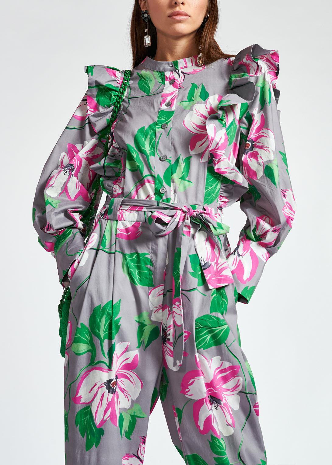 Ruggle sleeve jumpsuit RE—SSENTIEL | Essentiel second hand