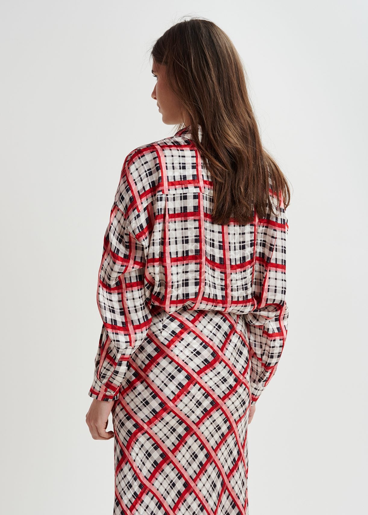 White, black and red checked shirt RE—SSENTIEL | Essentiel second hand