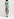 Off-white and green tie-dyed silk midi dress Faume - seconde main