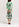 Off-white and green tie-dyed silk midi dress Faume - seconde main
