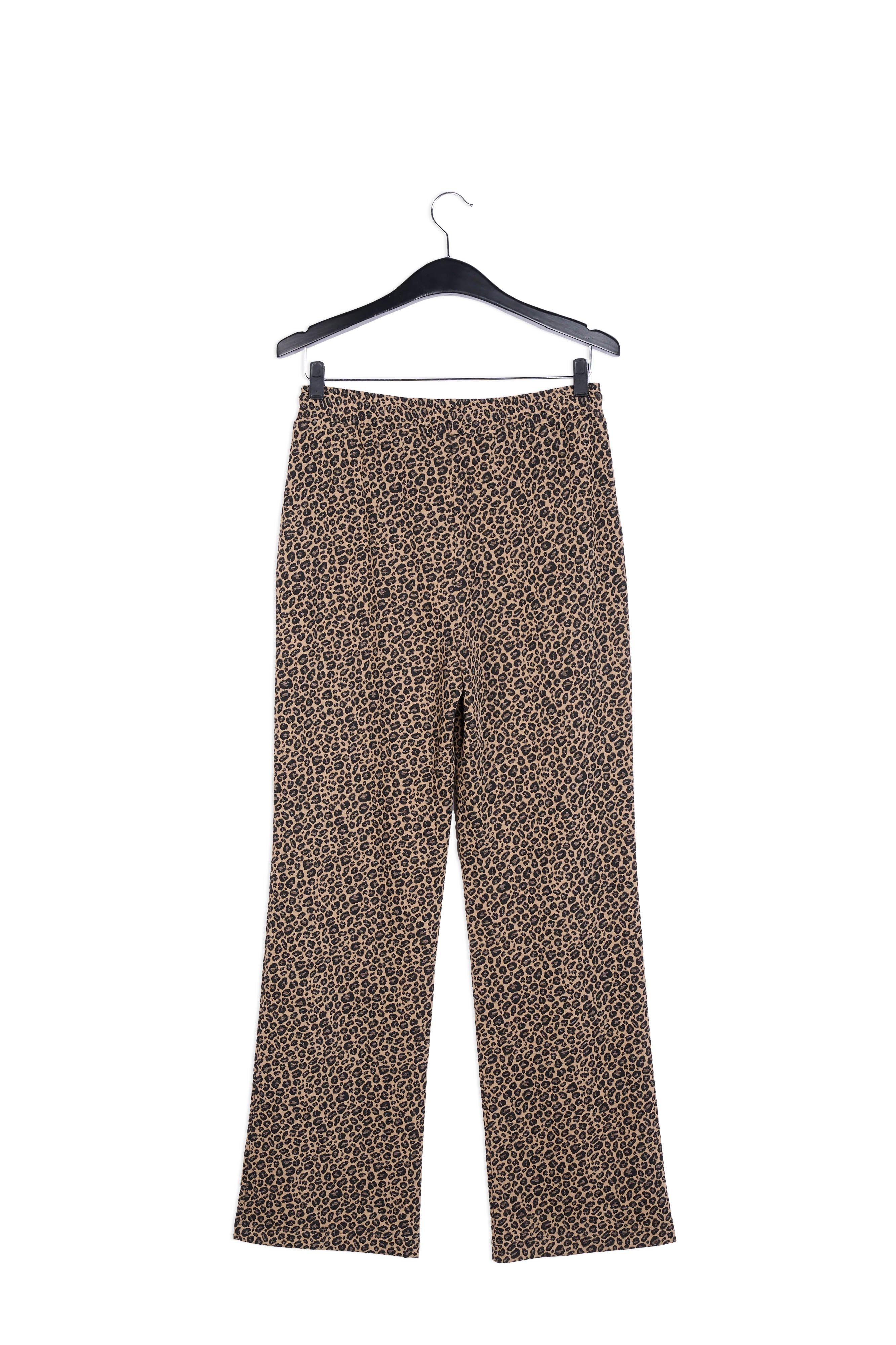 Leopard motif jacquard-knit pants RE—SSENTIEL | Essentiel second hand
