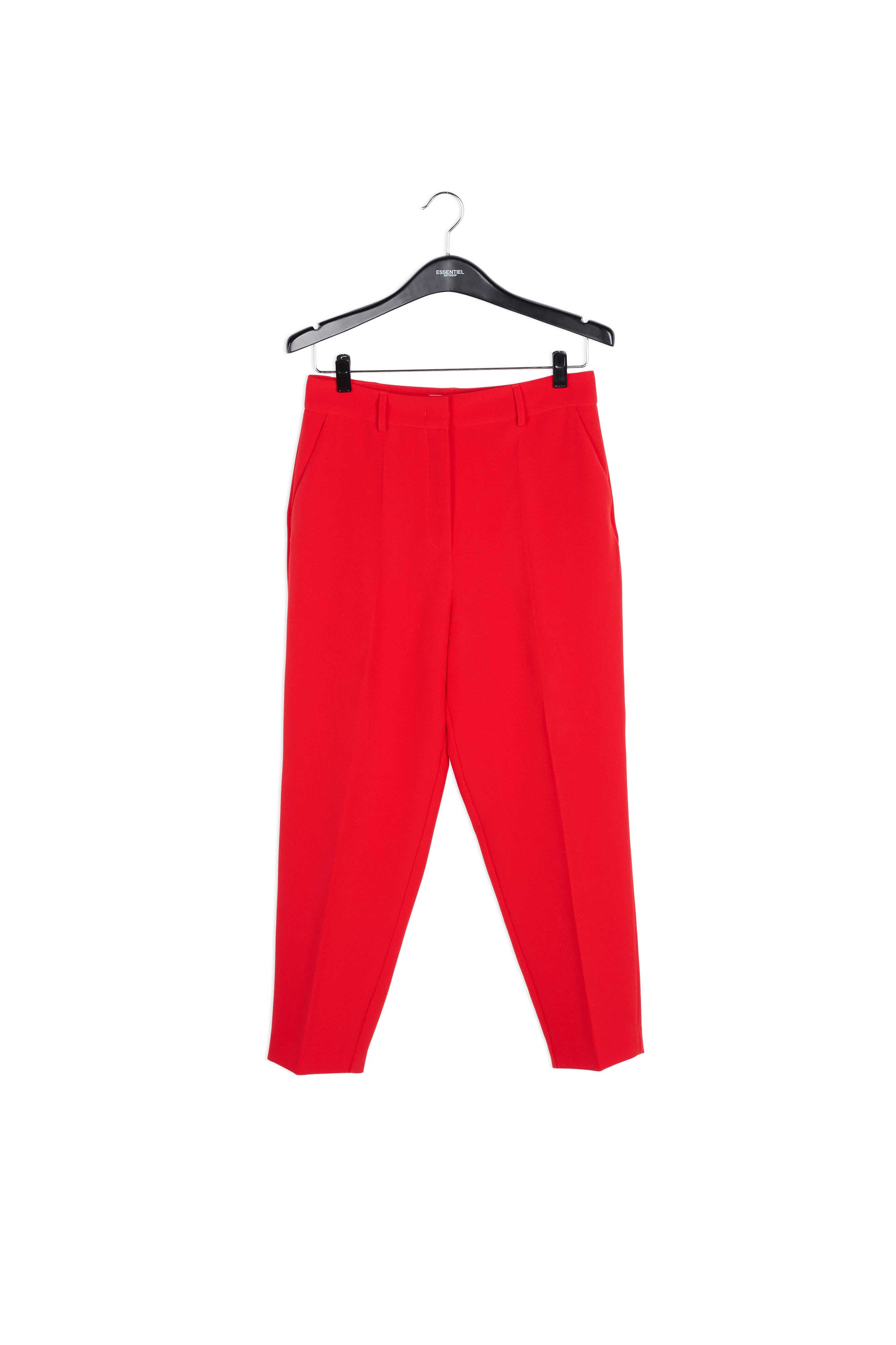 Rode broek met smal toelopende pijpen RE—SSENTIEL | Essentiel second hand