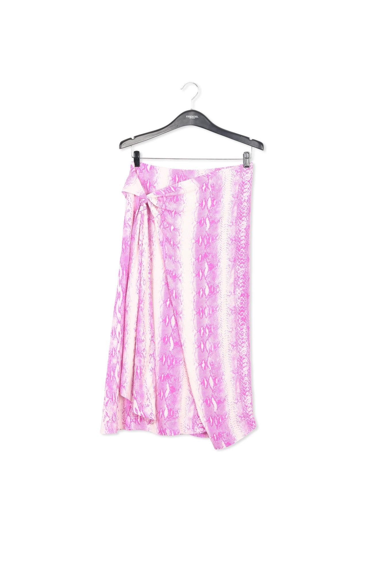 White and purple snake-print midi skirt RE—SSENTIEL | Essentiel second hand