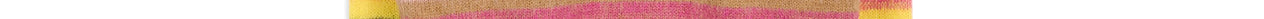 Yellow, pink and black striped knit sweater Faume - seconde main