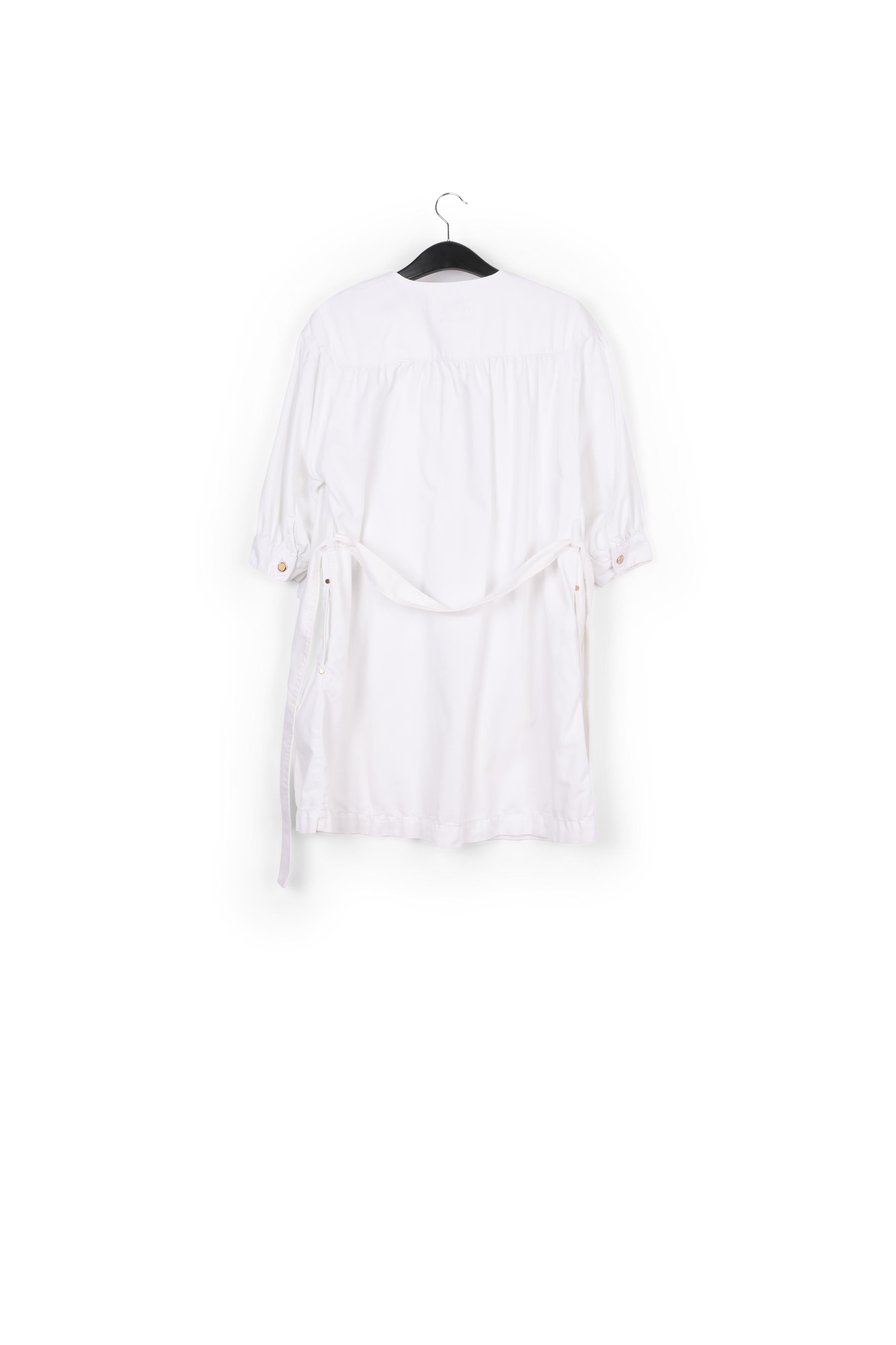 White denim mini dress RE—SSENTIEL | Essentiel second hand