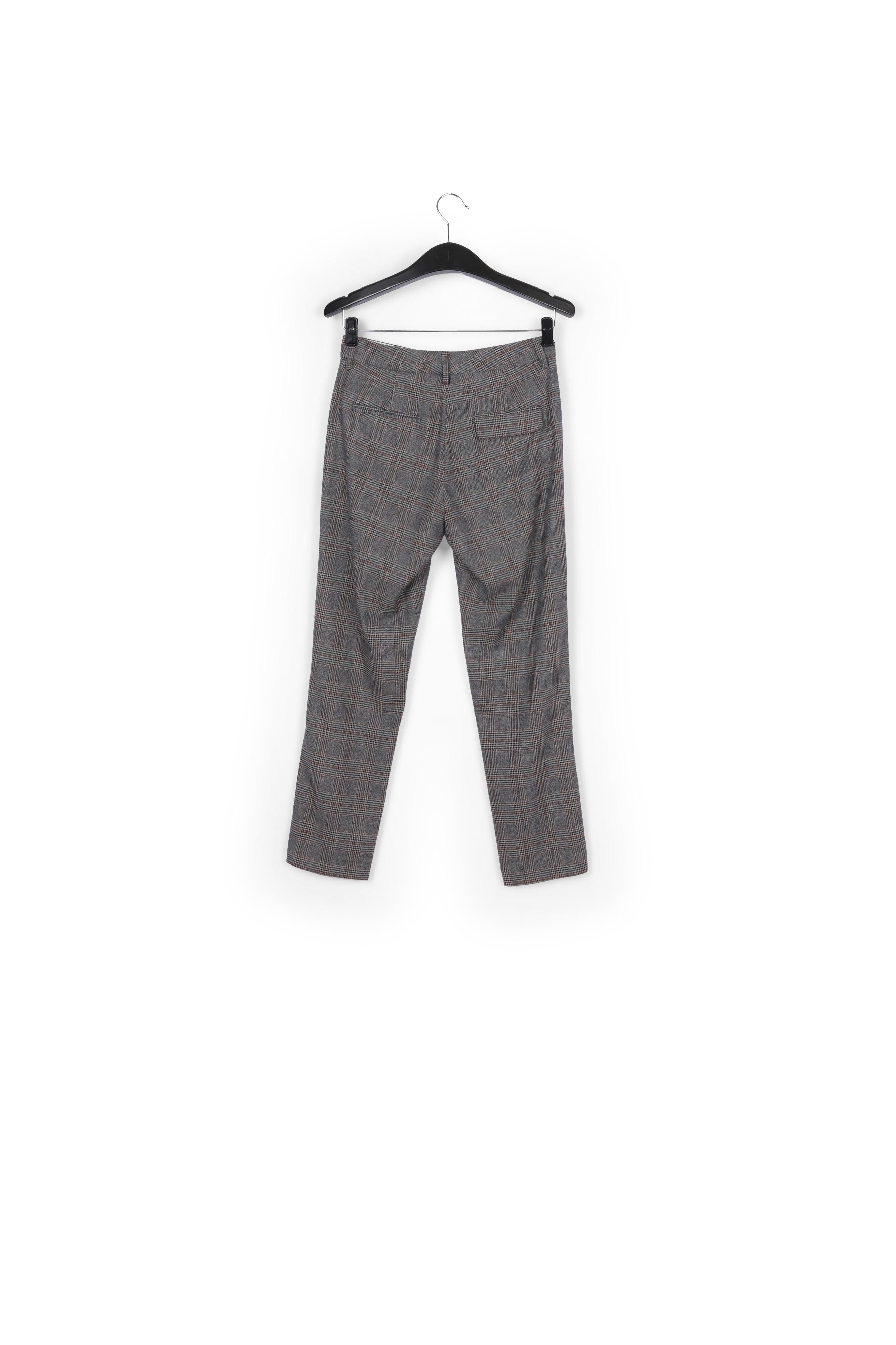 Pantalon gris foncé à carreaux RE—SSENTIEL | Essentiel second hand