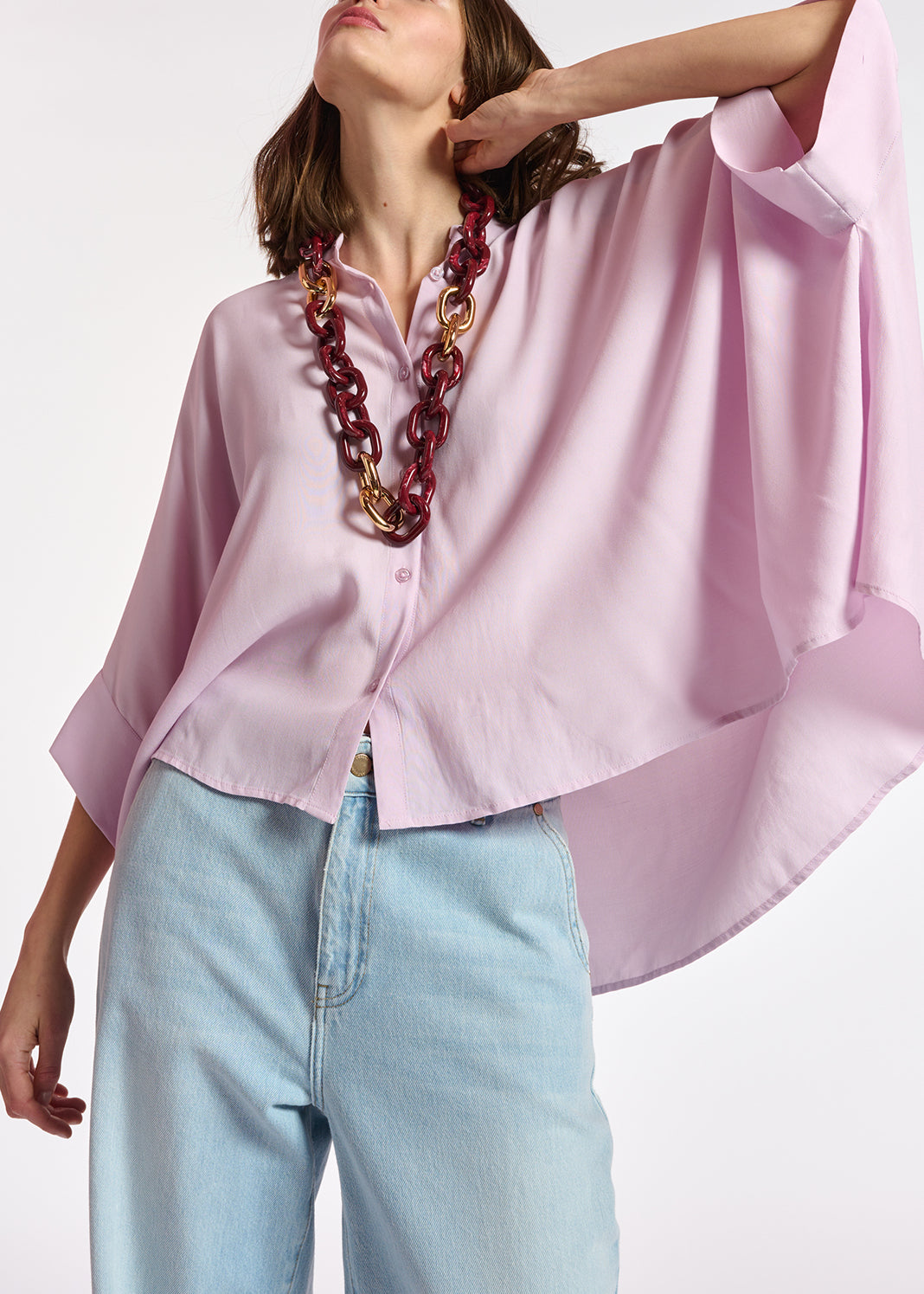 Lilac oversized top RE—SSENTIEL | Essentiel second hand