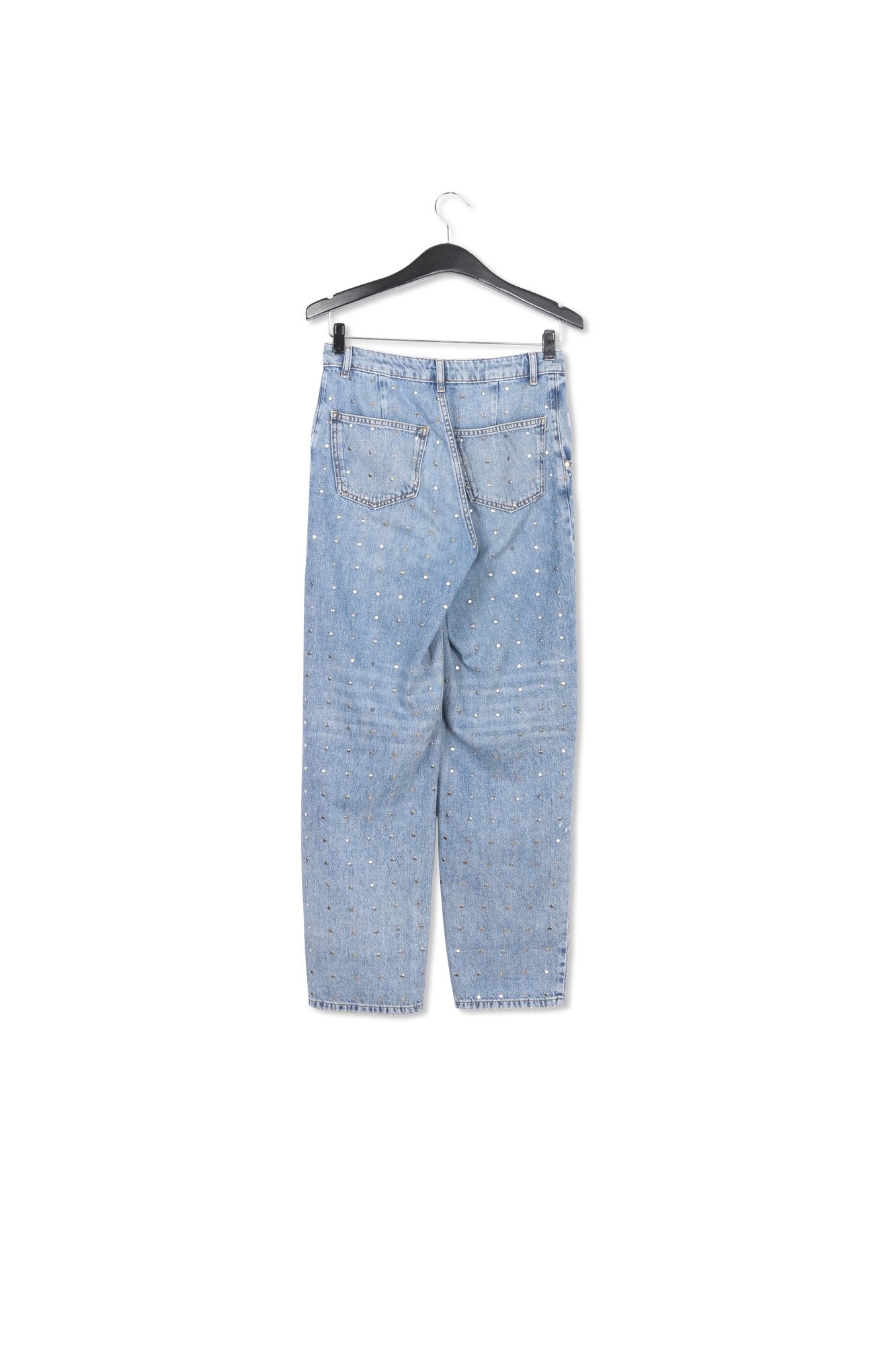 Jean boyfriend bleu à rivets RE—SSENTIEL | Essentiel second hand