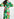 Green, lilac and orange watercolor-print midi dress Faume - seconde main