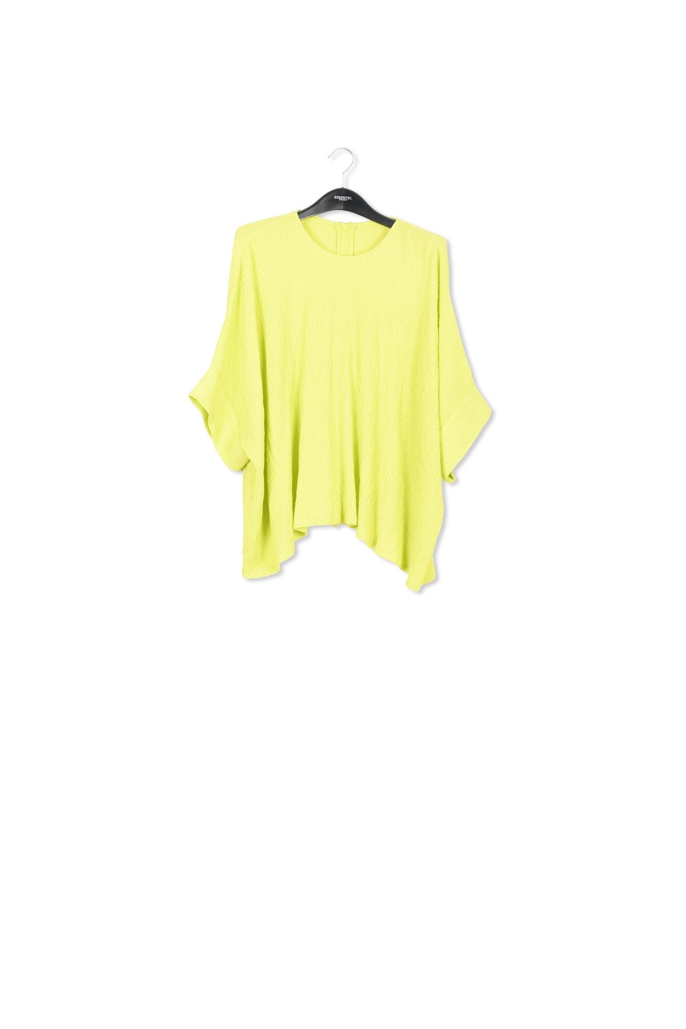 Top oversize en cloqué vert citron RE—SSENTIEL | Essentiel second hand