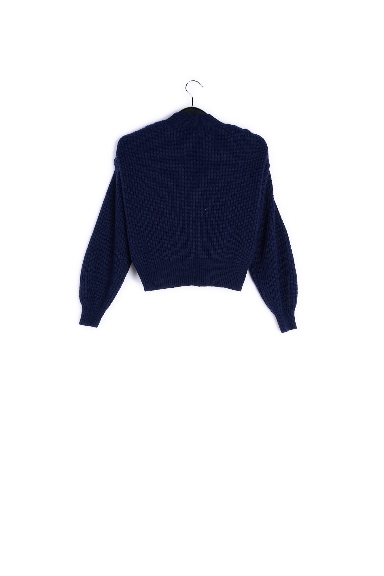 Blue sweater with padded shoulders RE—SSENTIEL | Essentiel second hand