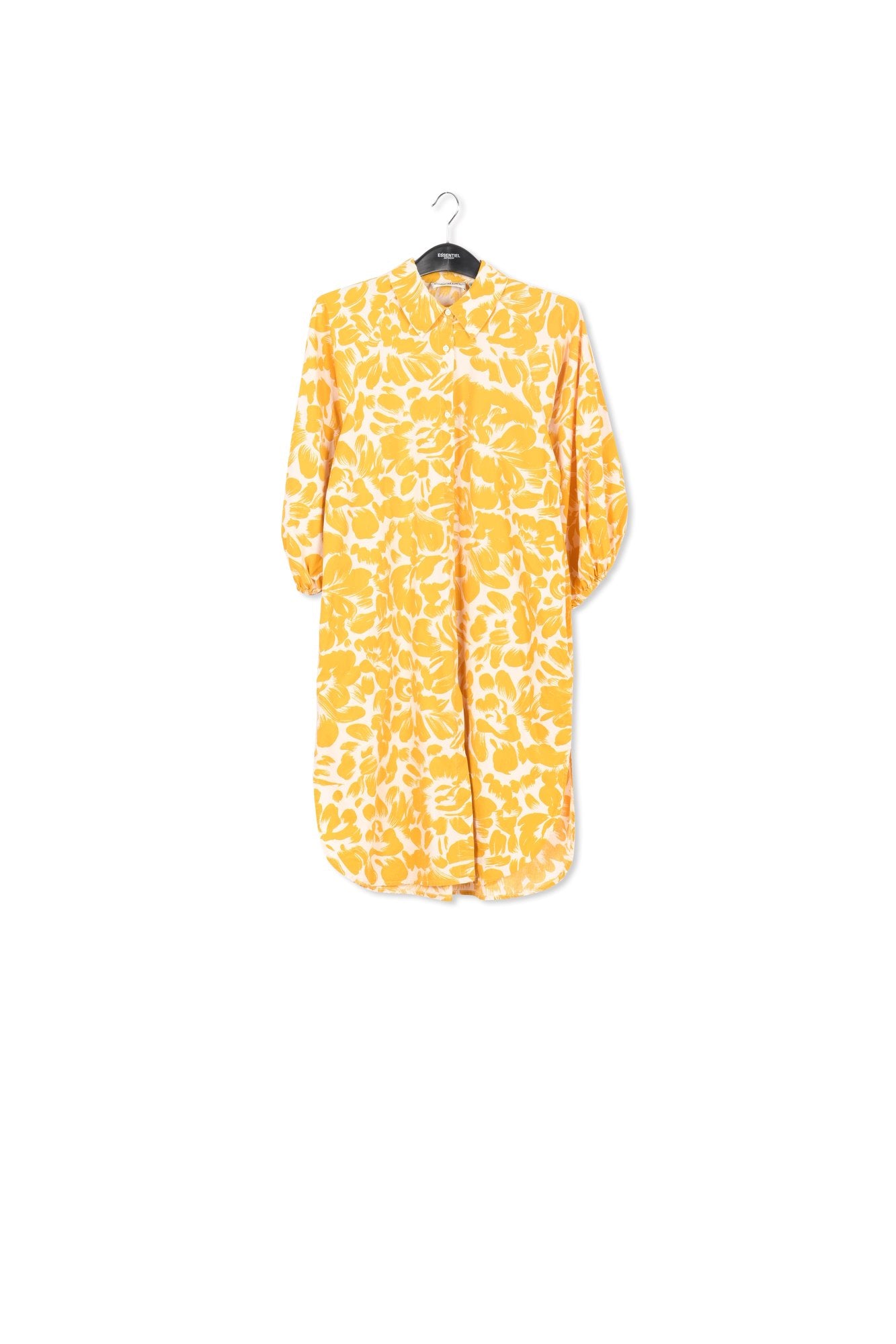 Light pink and orange floral-print mini dress RE—SSENTIEL | Essentiel second hand