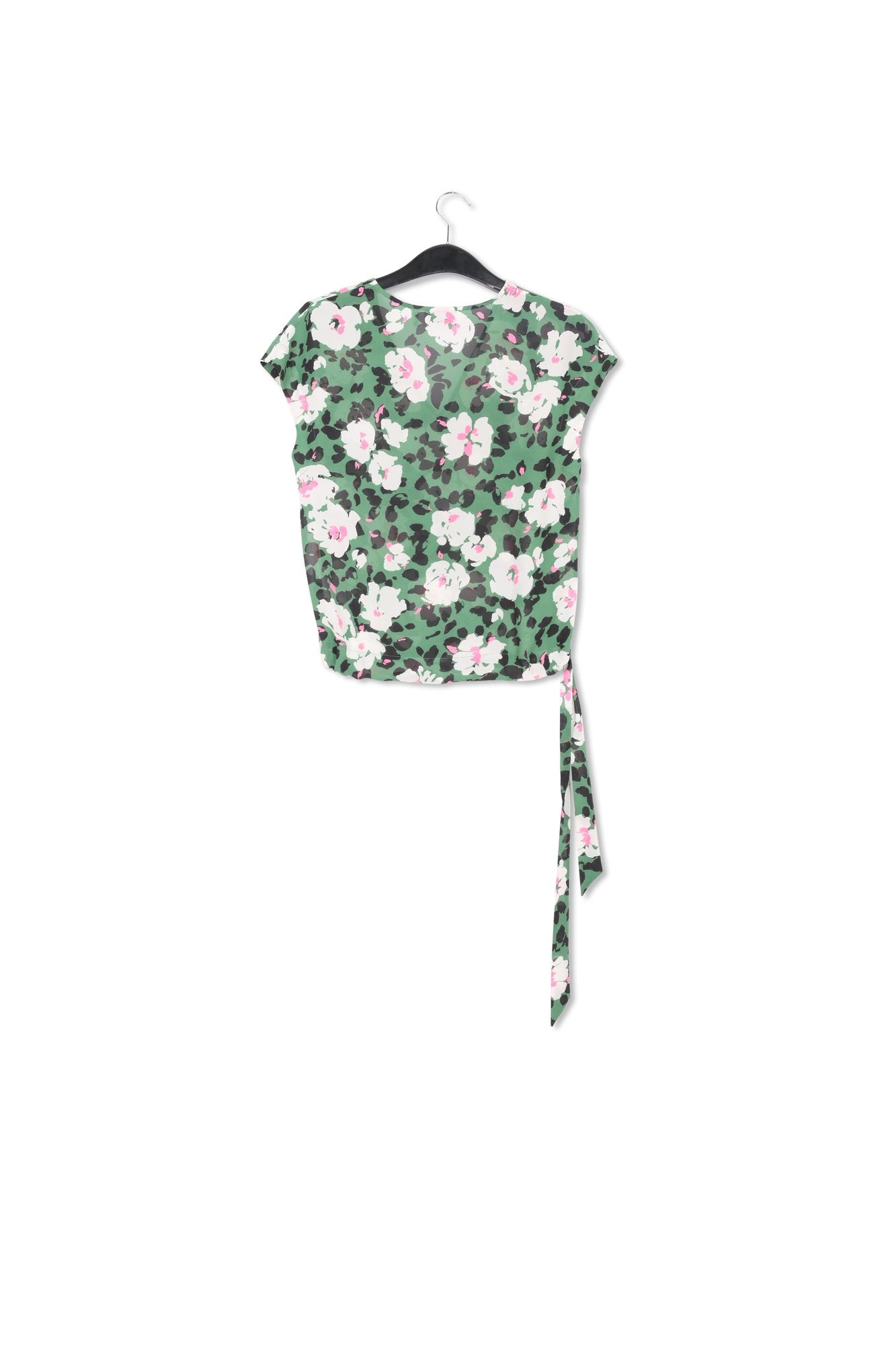 Groene top met bloemenprint RE—SSENTIEL | Essentiel second hand