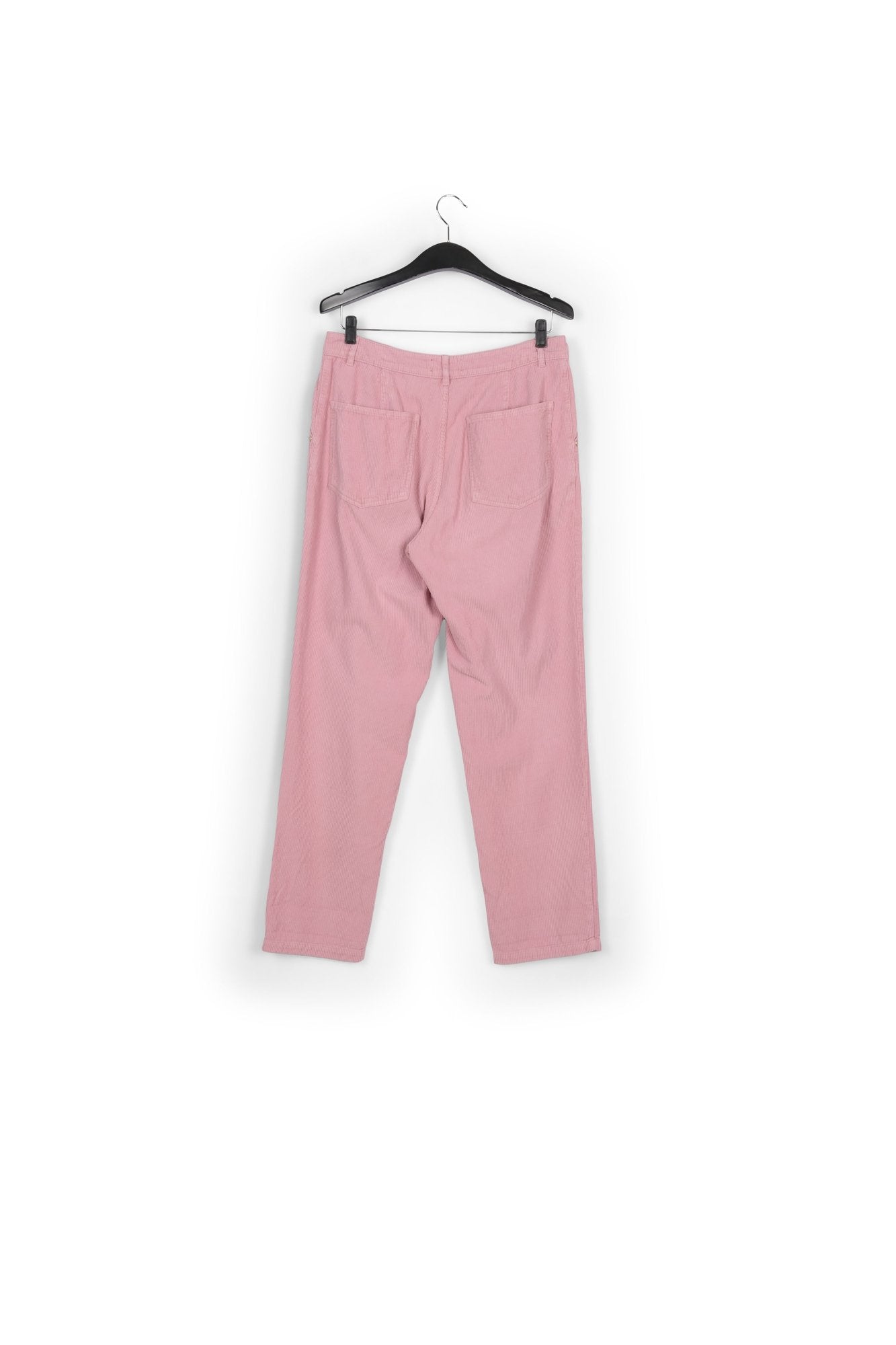 Pink cotton-corduroy pants RE—SSENTIEL | Essentiel second hand