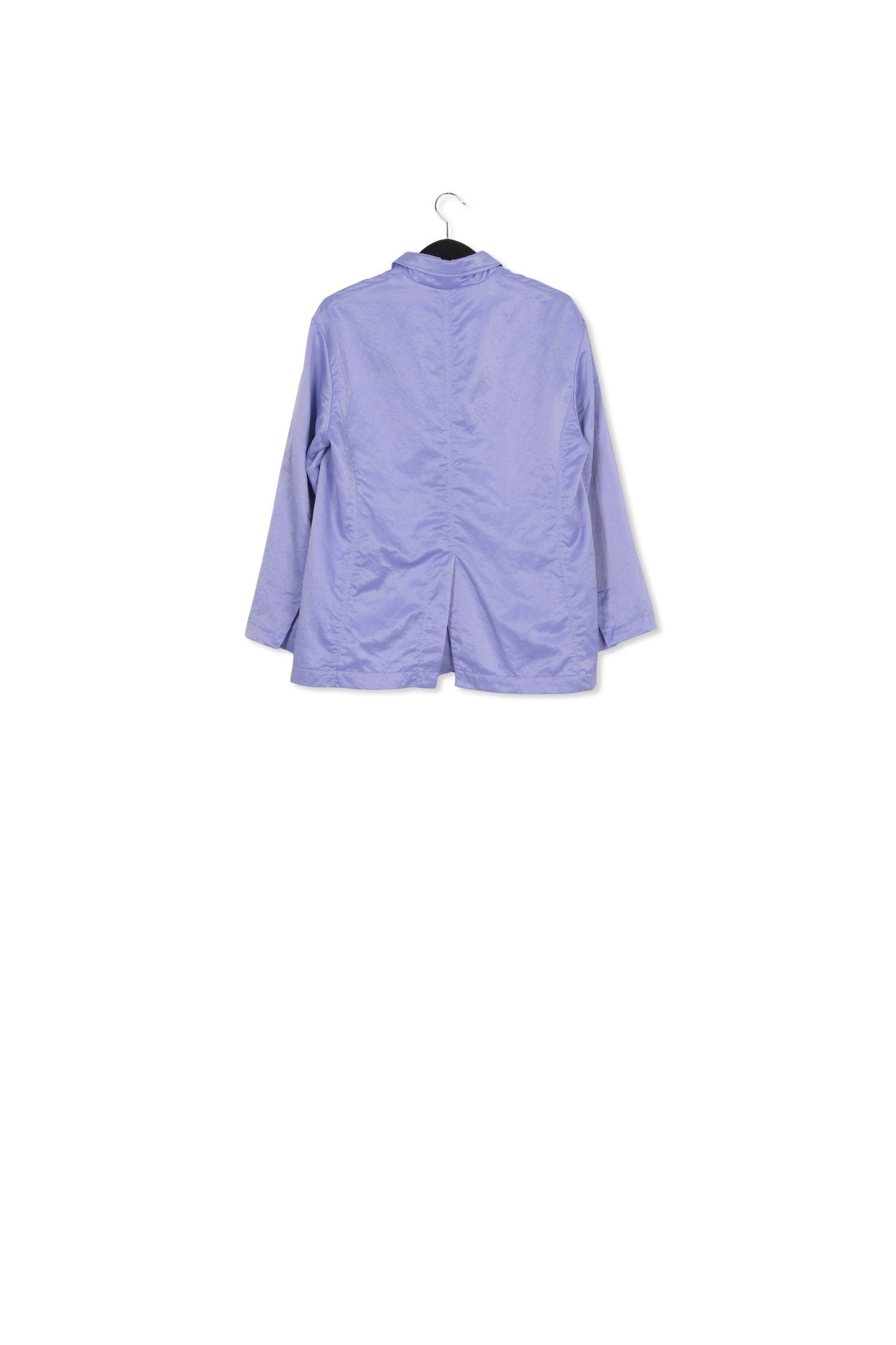 Light blue single-breasted satin blazer RE—SSENTIEL | Essentiel second hand