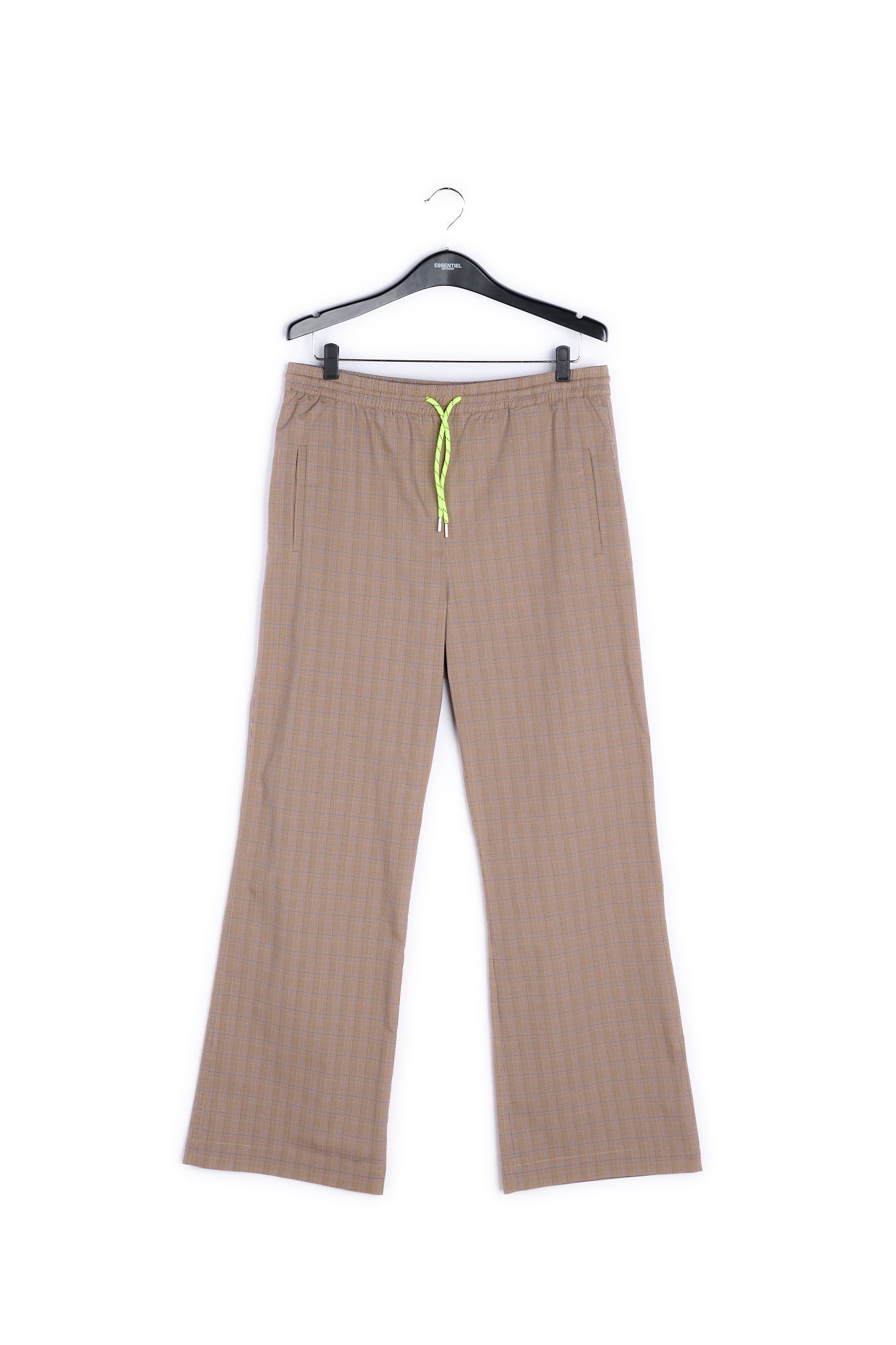 Beige plaid track pants RE—SSENTIEL | Essentiel second hand
