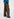 Brown wide-leg pants with black and blue check motif Faume - seconde main