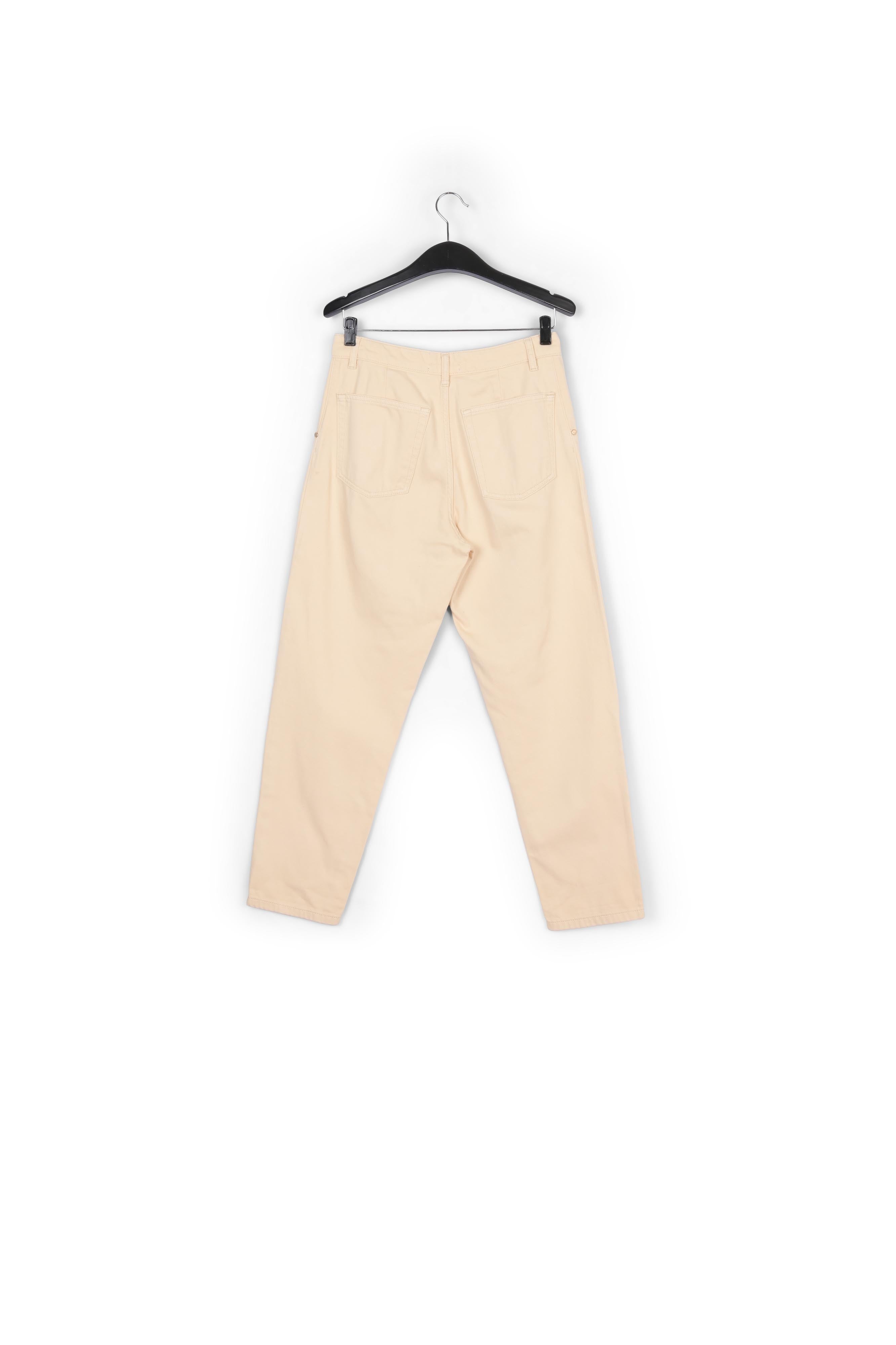 Jean fuselé écru à taille haute RE—SSENTIEL | Essentiel second hand