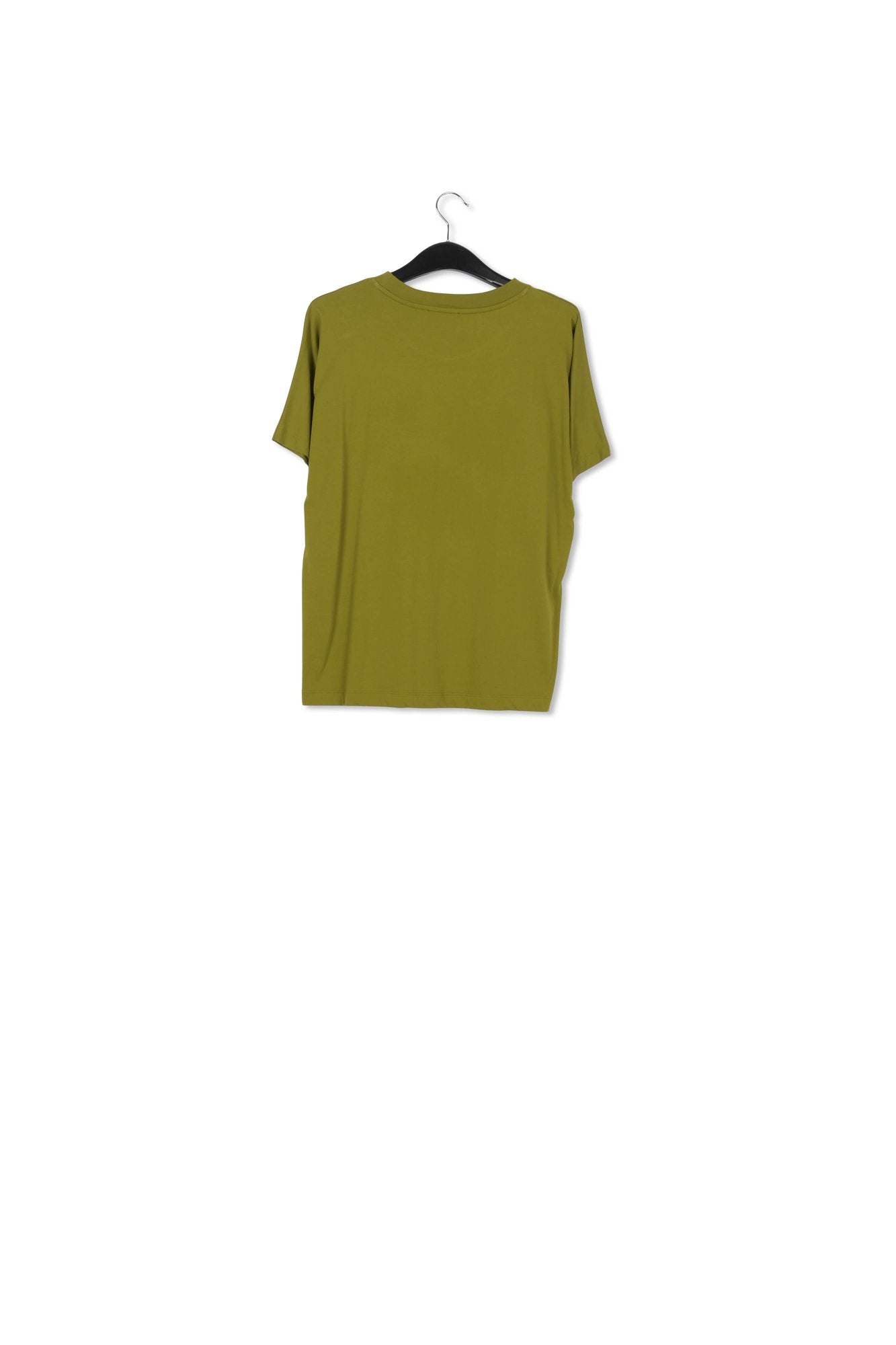 Green organic cotton 'Say No More' T-shirt RE—SSENTIEL | Essentiel second hand