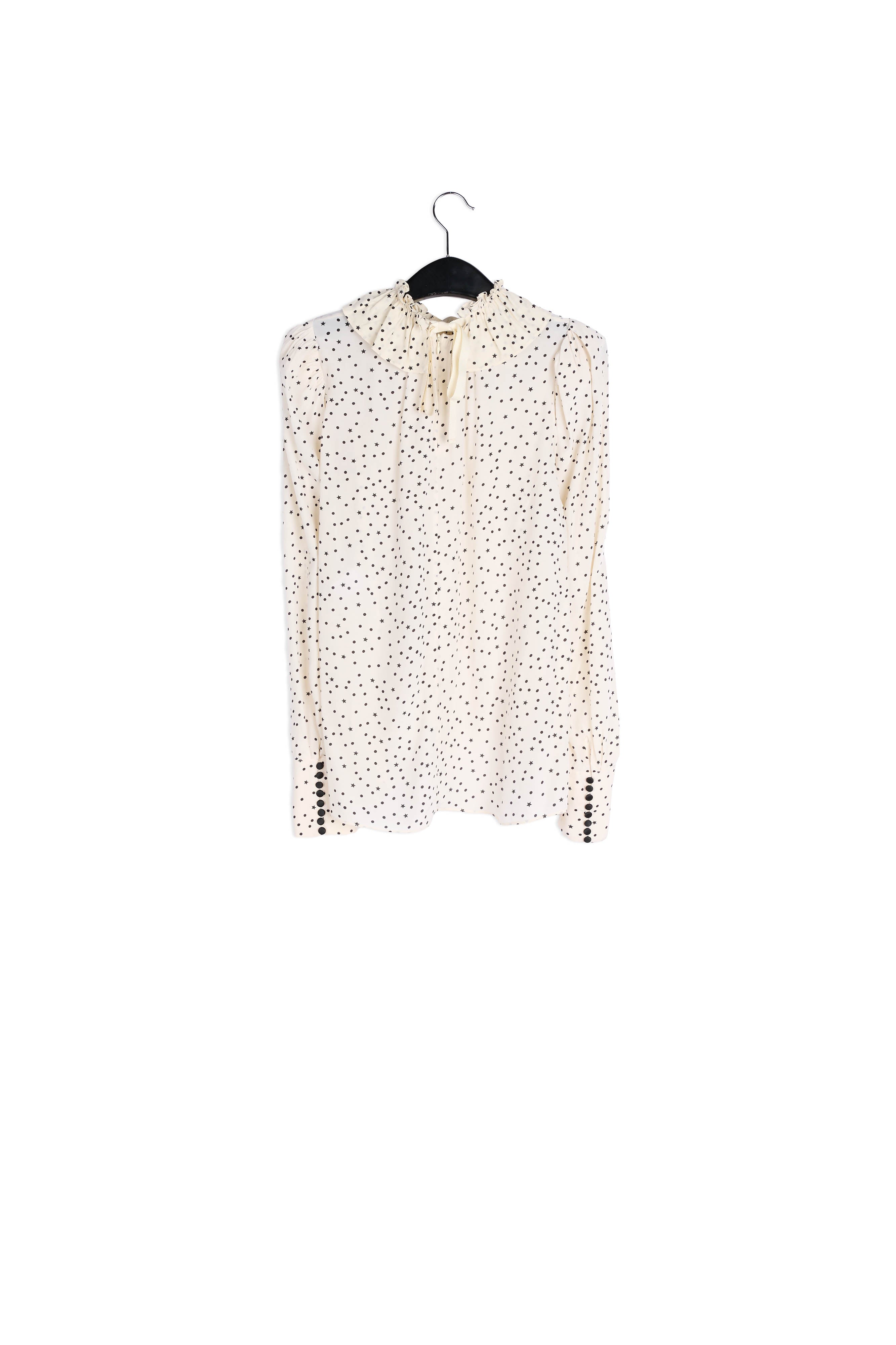 Off-white polka dot top RE—SSENTIEL | Essentiel second hand