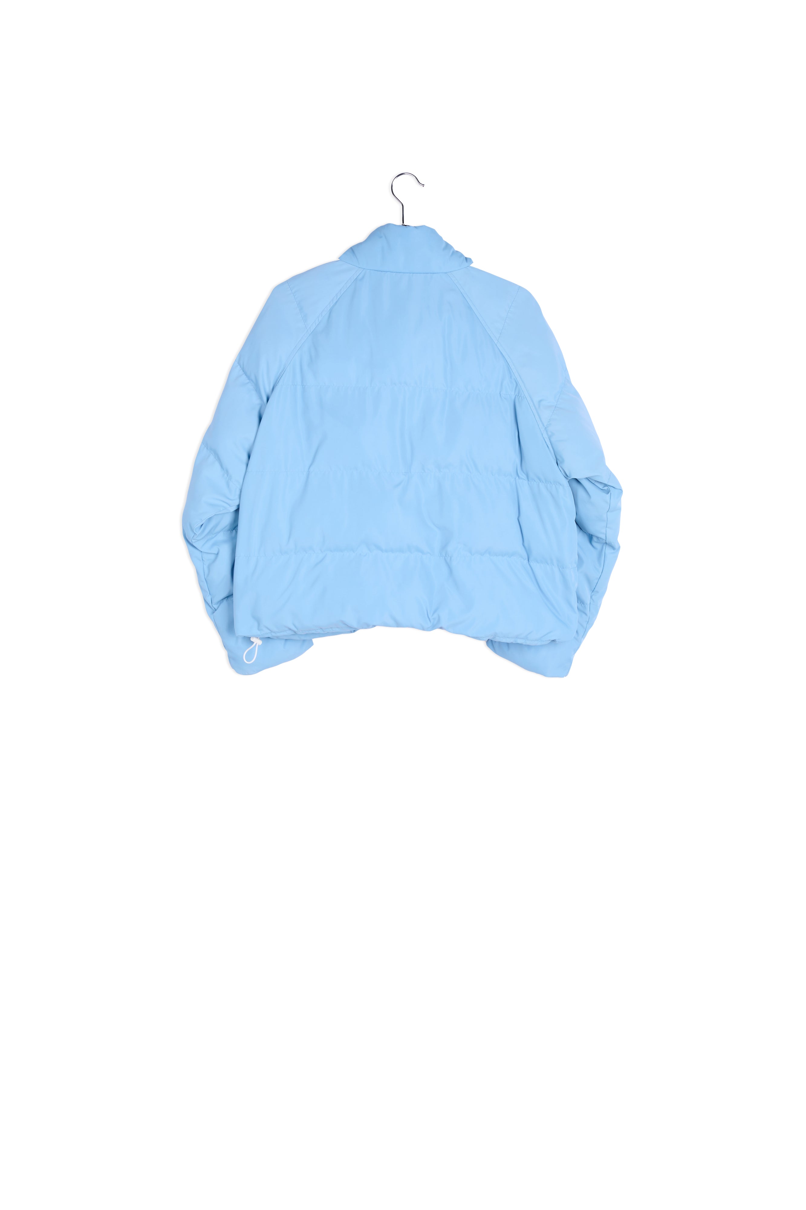 Light blue quilted down jacket RE—SSENTIEL | Essentiel second hand