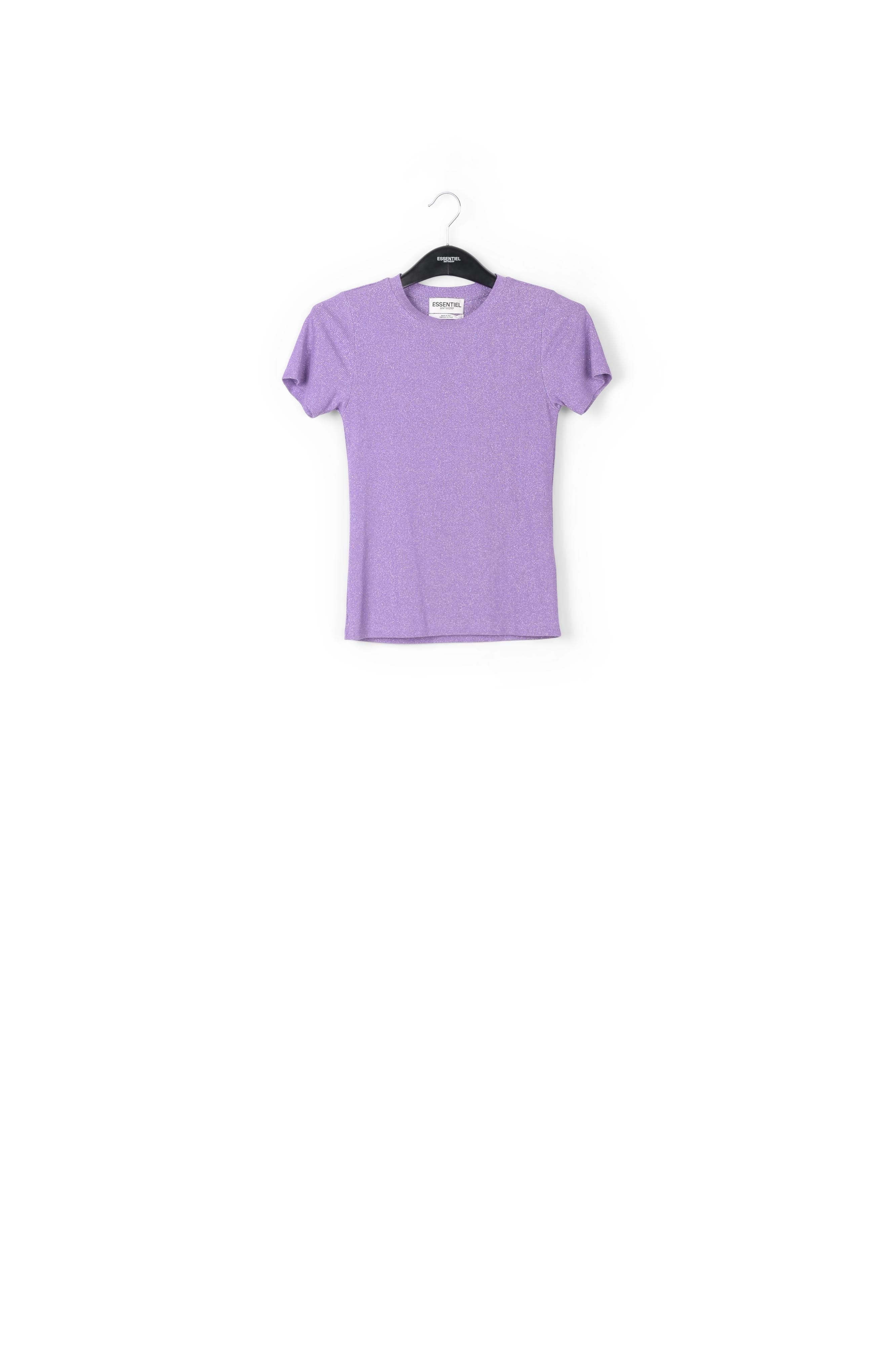 Lilac lurex T-shirt RE—SSENTIEL | Essentiel second hand